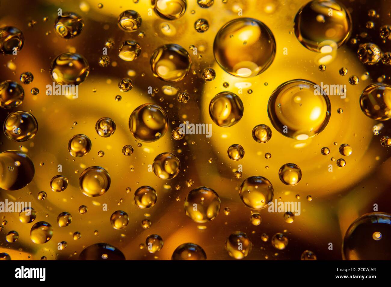 Abstract golden drops background Stock Photo