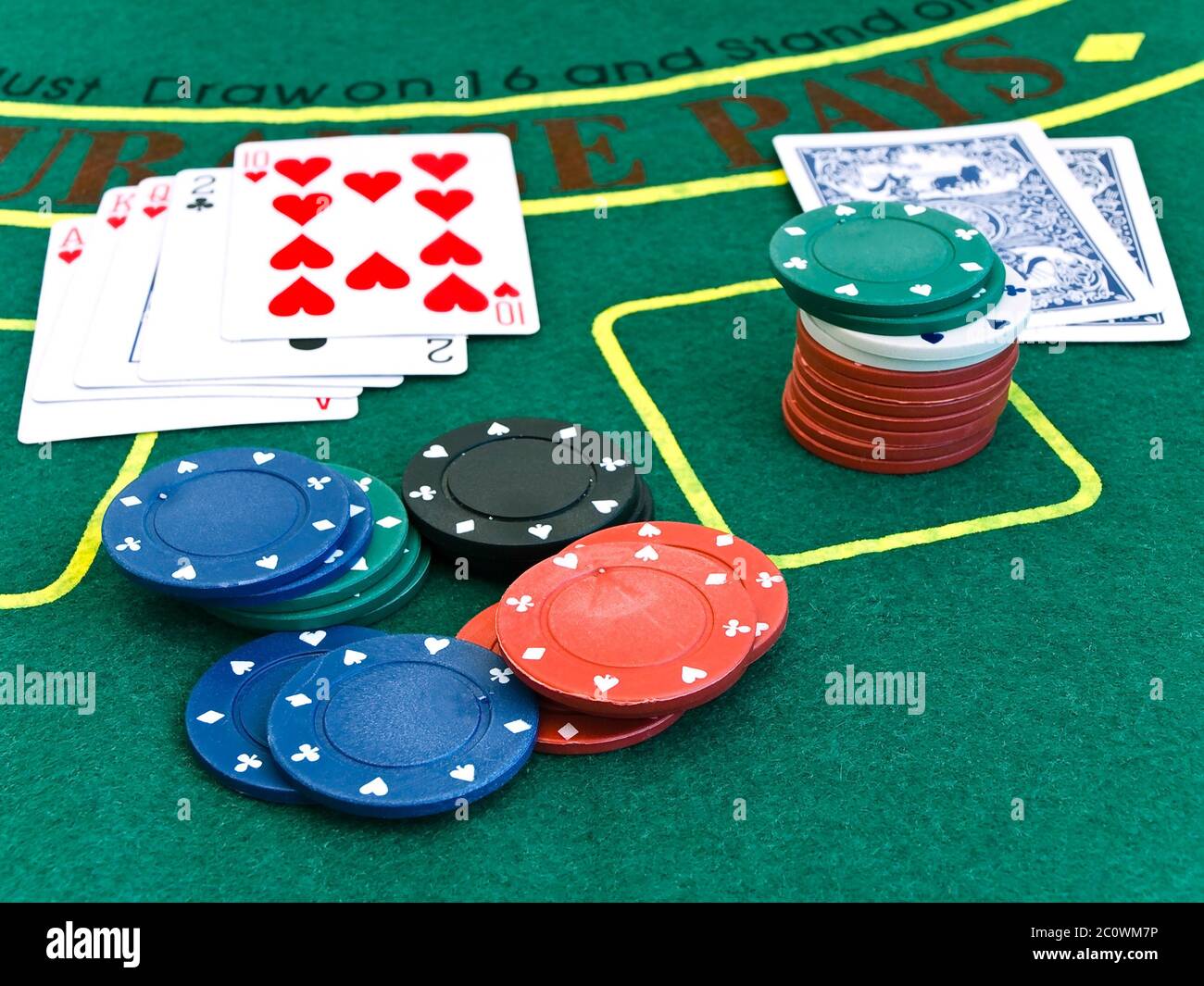 casino table Stock Photo