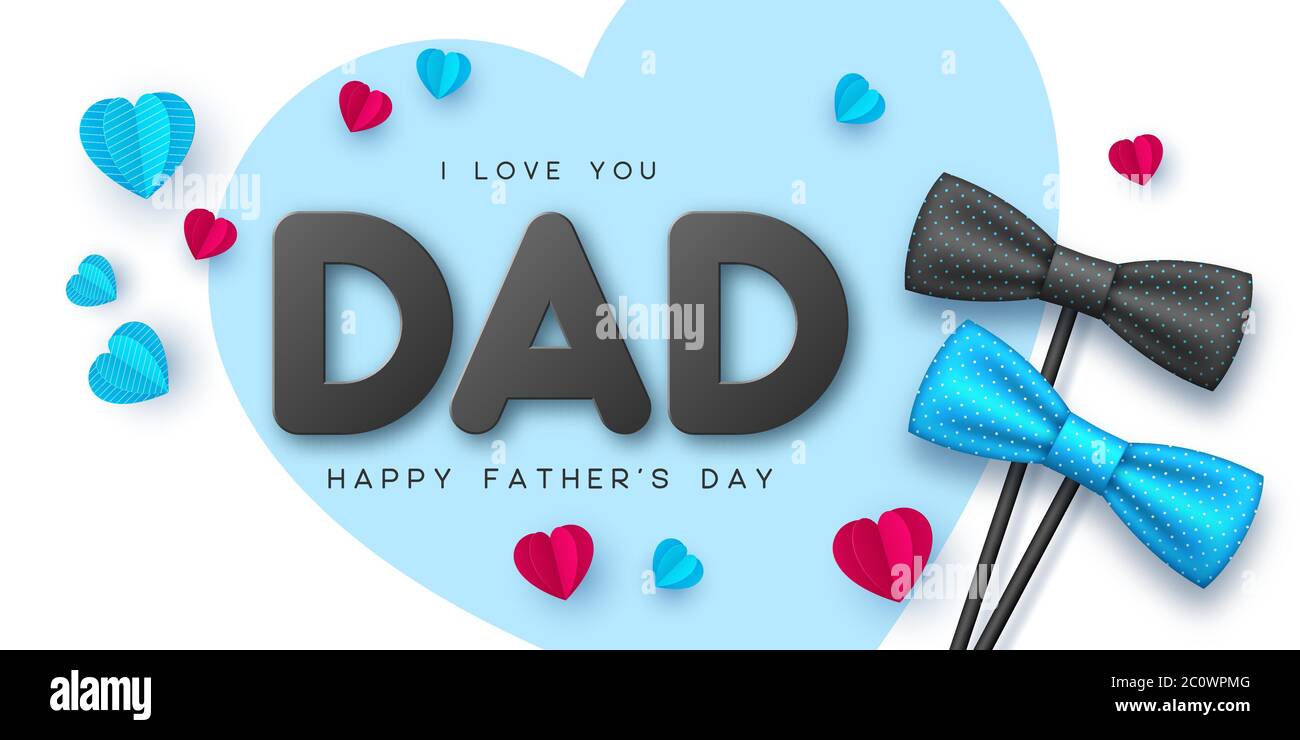 Happy Fathers Day typographic design. Stock Vector