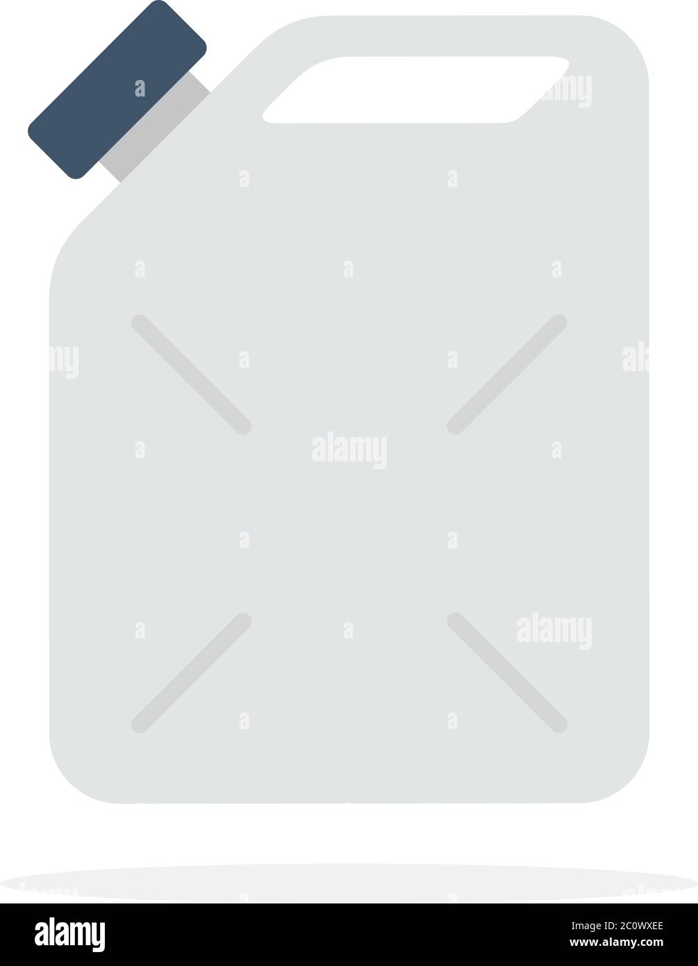 Benzine plastic container with twist flat isolated Stock Vector