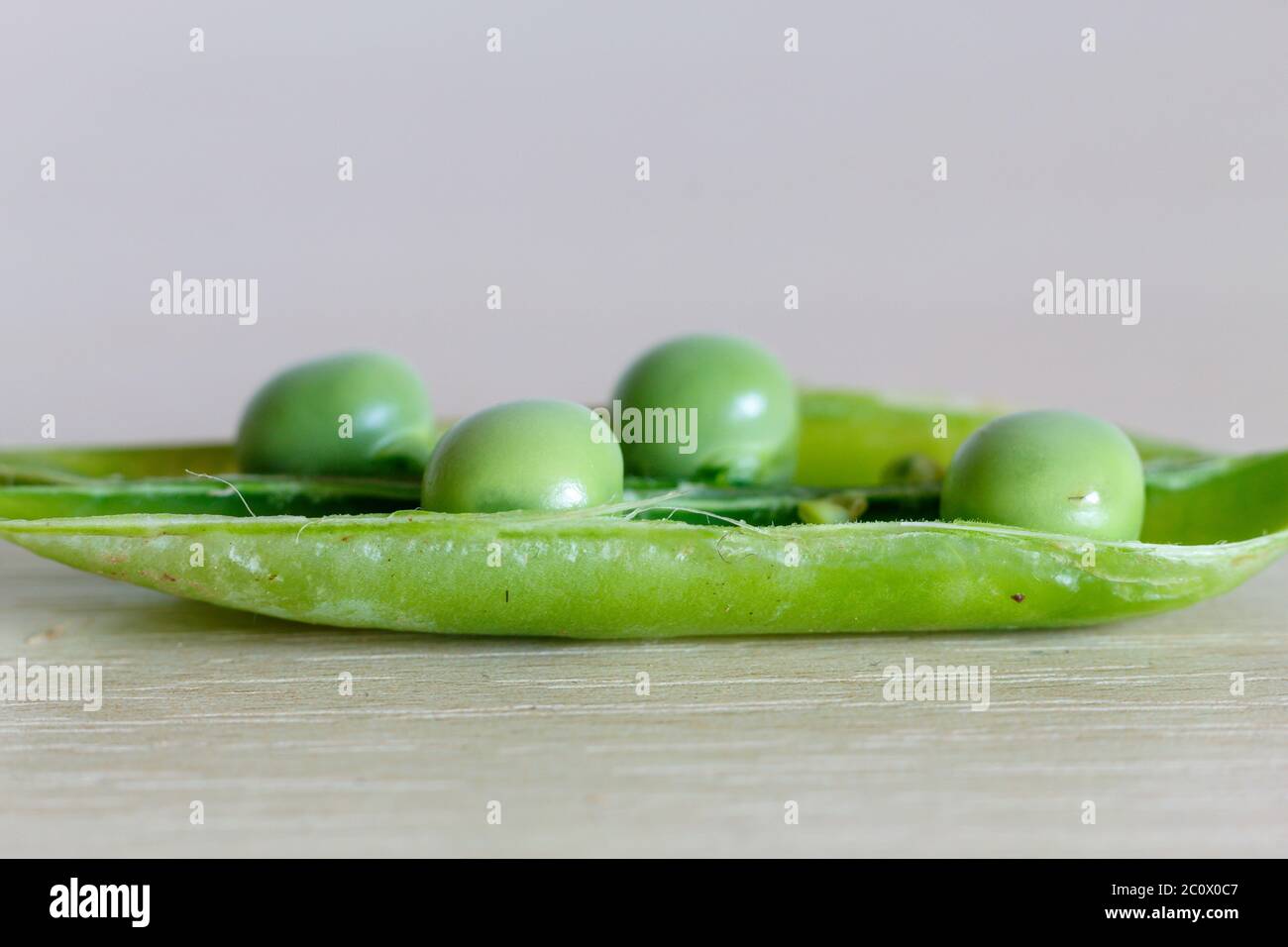 Fresh Pea Close Up. Image Useful For Articles About Agriculture, Food and Healthy Food. Stock Photo