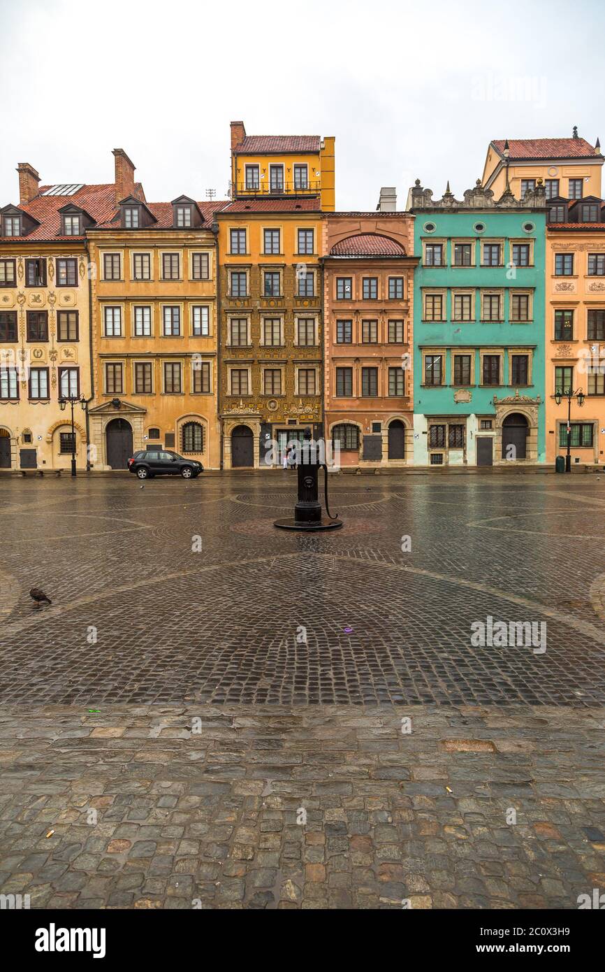 Old town square in Warsaw Stock Photo - Alamy