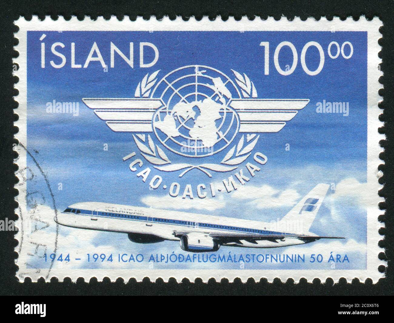 ICELAND - CIRCA 1994: ICAO 50th Anniv, circa 1994. Stock Photo
