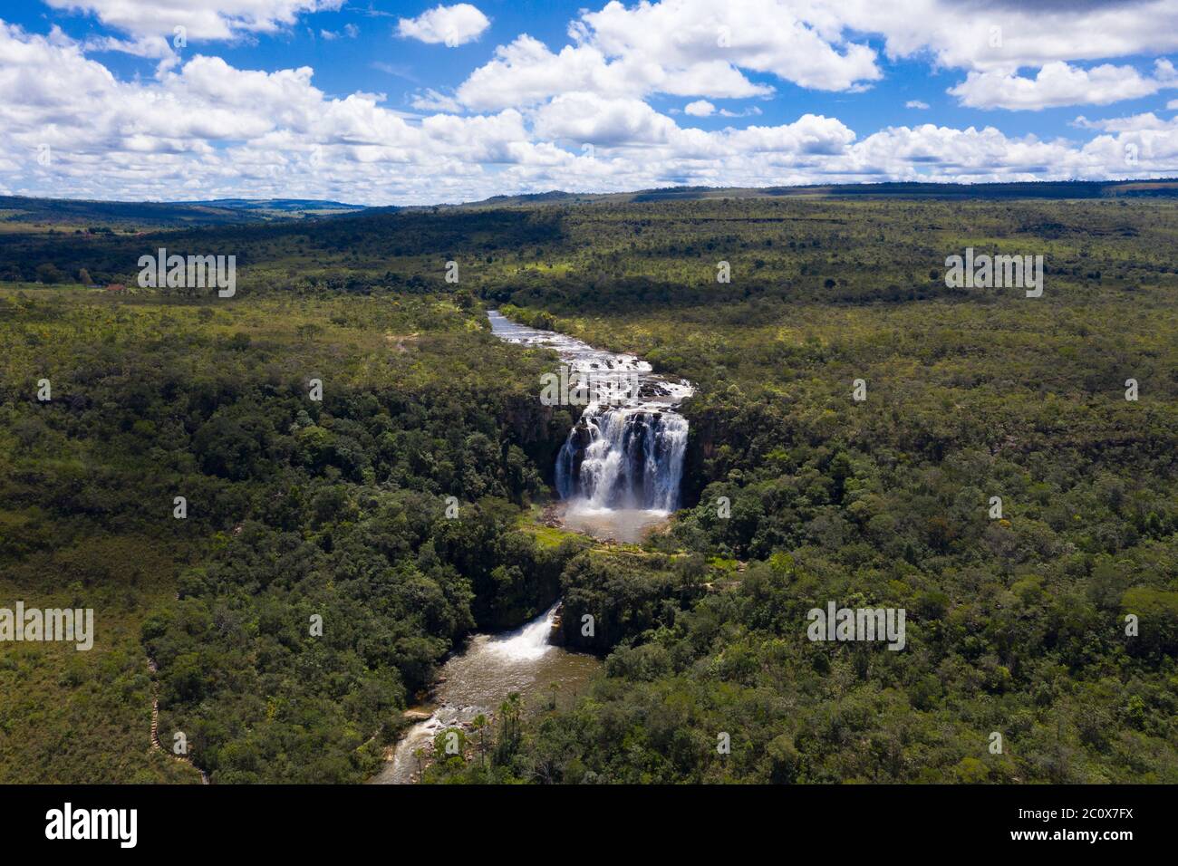 waterfalls, Corumba, state of Goiás, Brazil Stock Photo