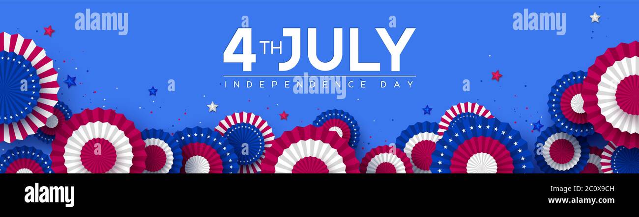 4th of July, USA Independence day banner Stock Vector Image & Art - Alamy
