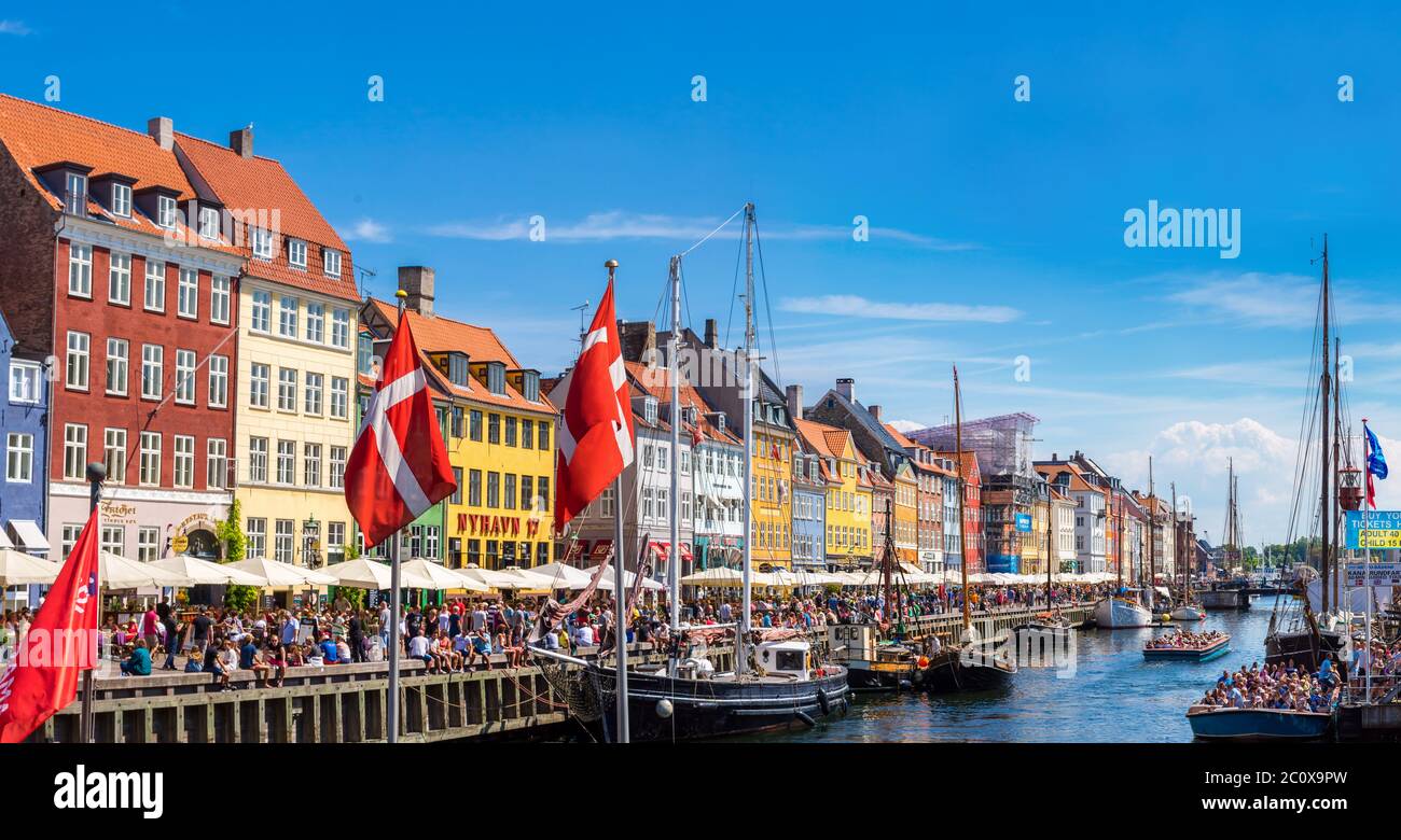 Copenhagen, Nyhavn Stock Photo