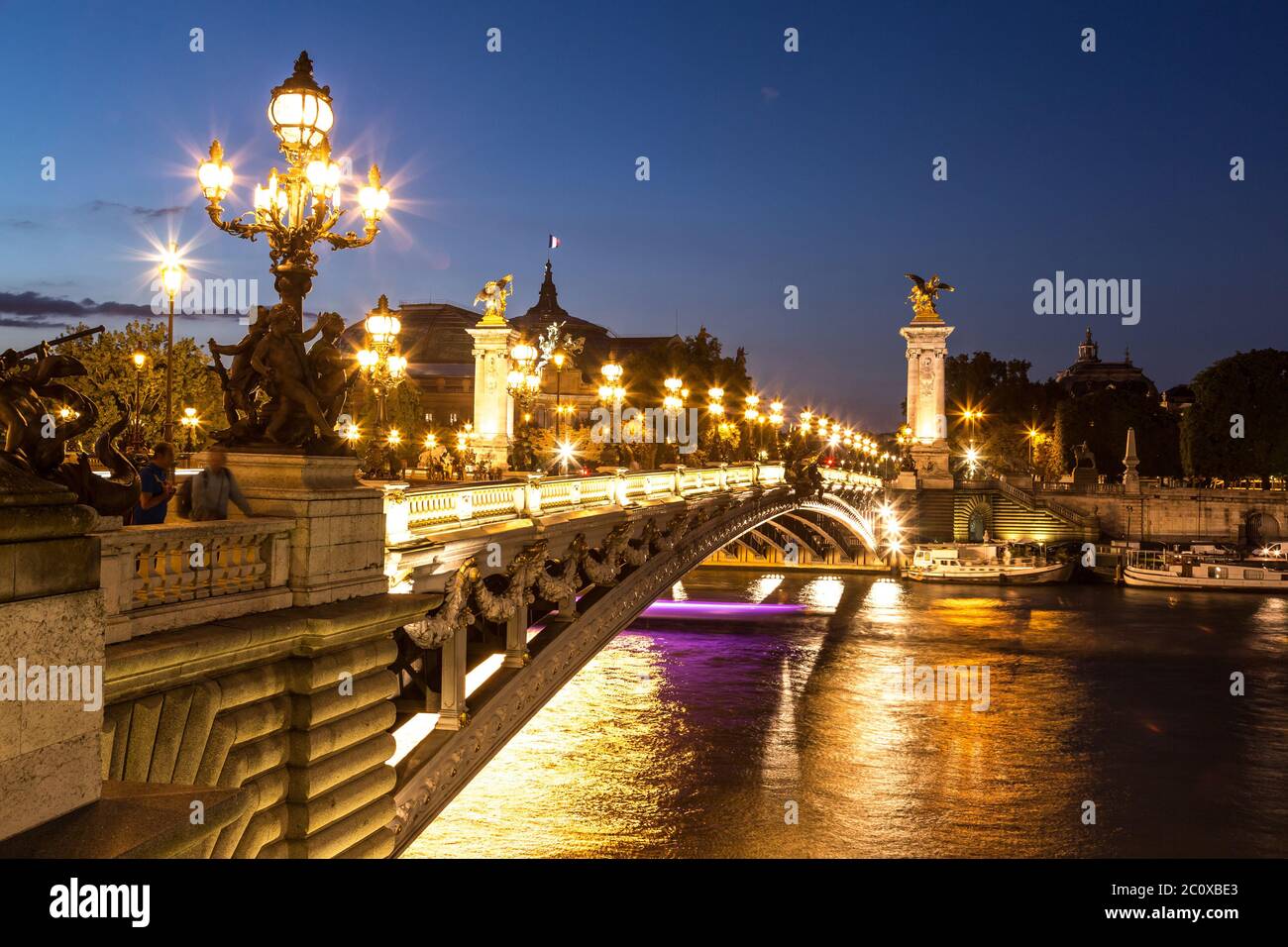 Bridge of the Alexandre III in Paris Stock Photo