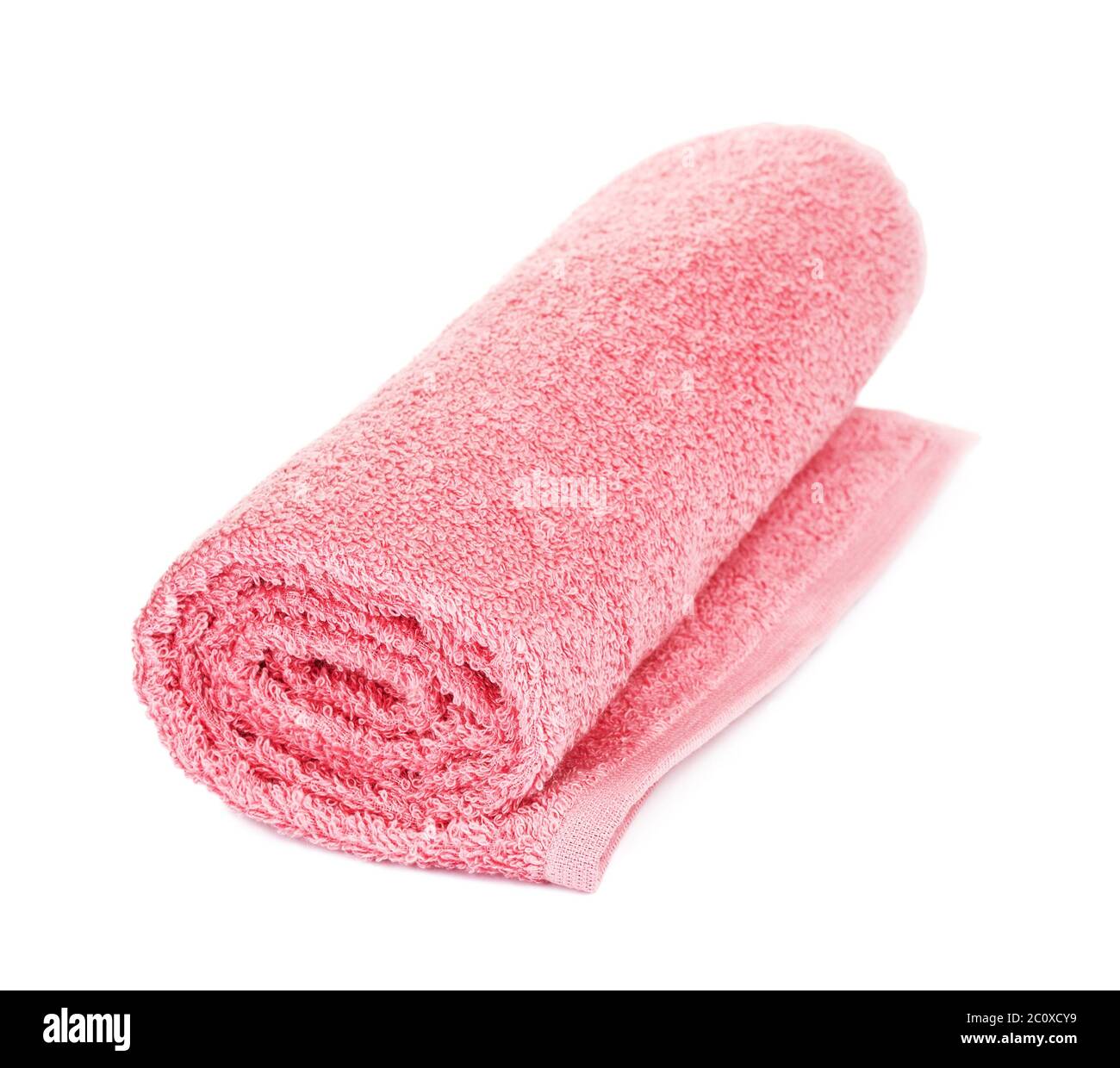 Rolled Bath Towel Stock Photo Alamy