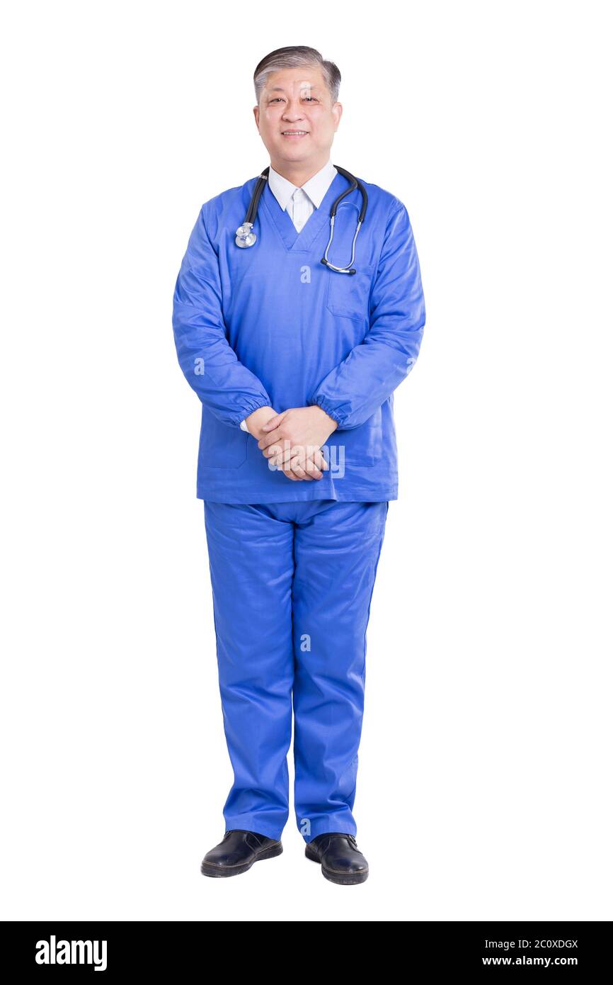 Blue doctor uniform man not stethoscope Cut Out Stock Images & Pictures ...