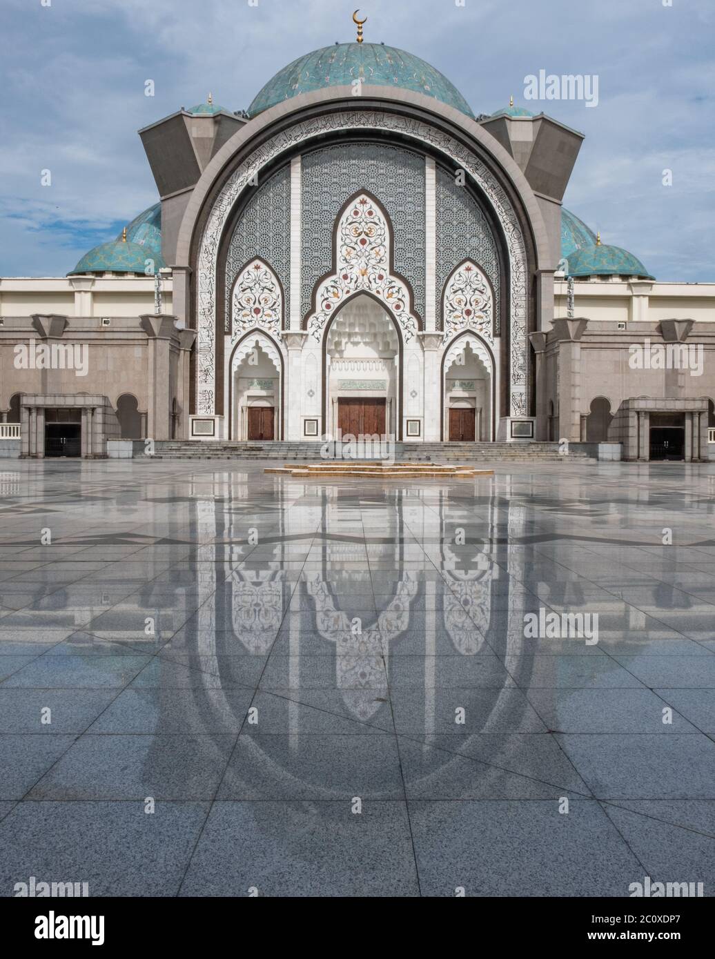 View Of The Federal Territory Mosque, Kuala Lumpur, Malaysia Stock ...