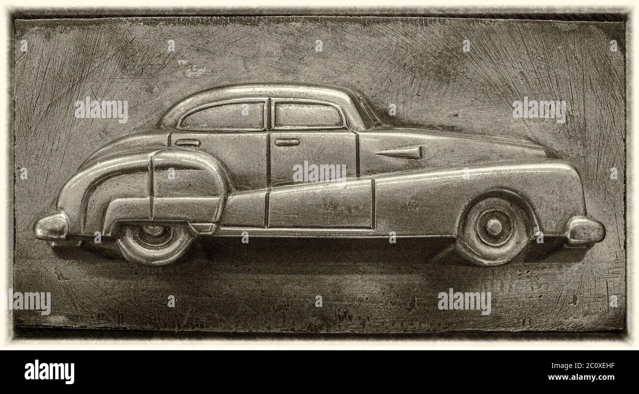 Tinplate chocolate car mould from Belgium Stock Photo Alamy