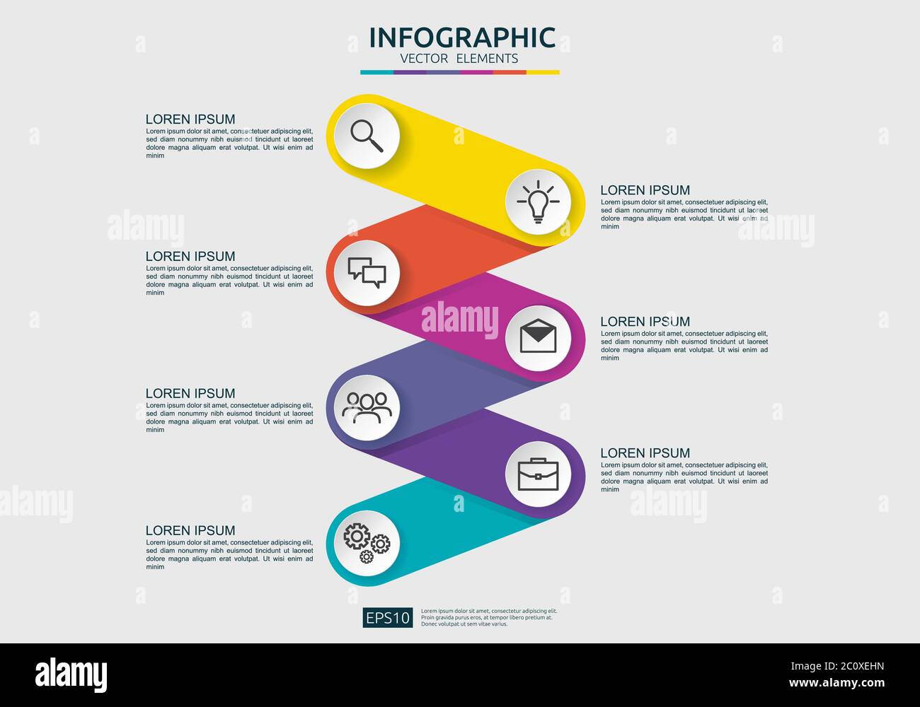 Infographic element design template for presentation, diagram, workflow ...