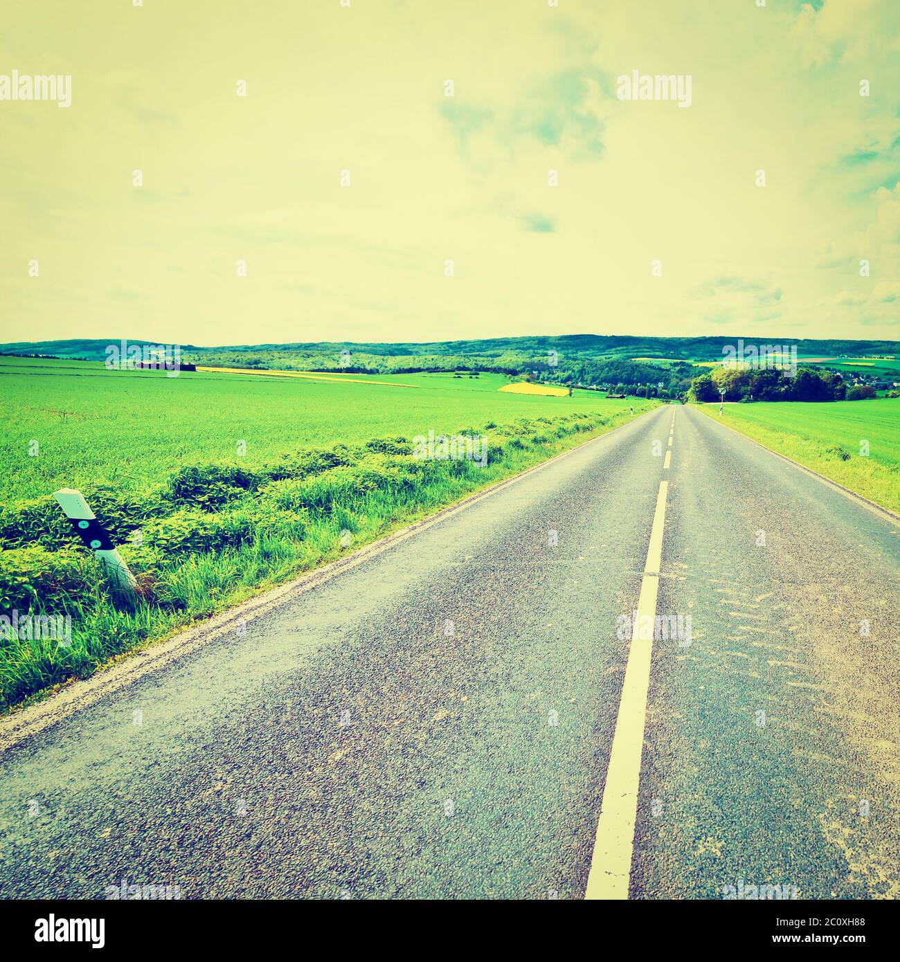 Strait Road Stock Photo Alamy