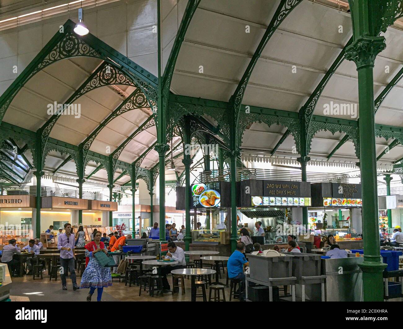 Telok Ayer Market (Lau Pa Sat). Singapore Stock Photo