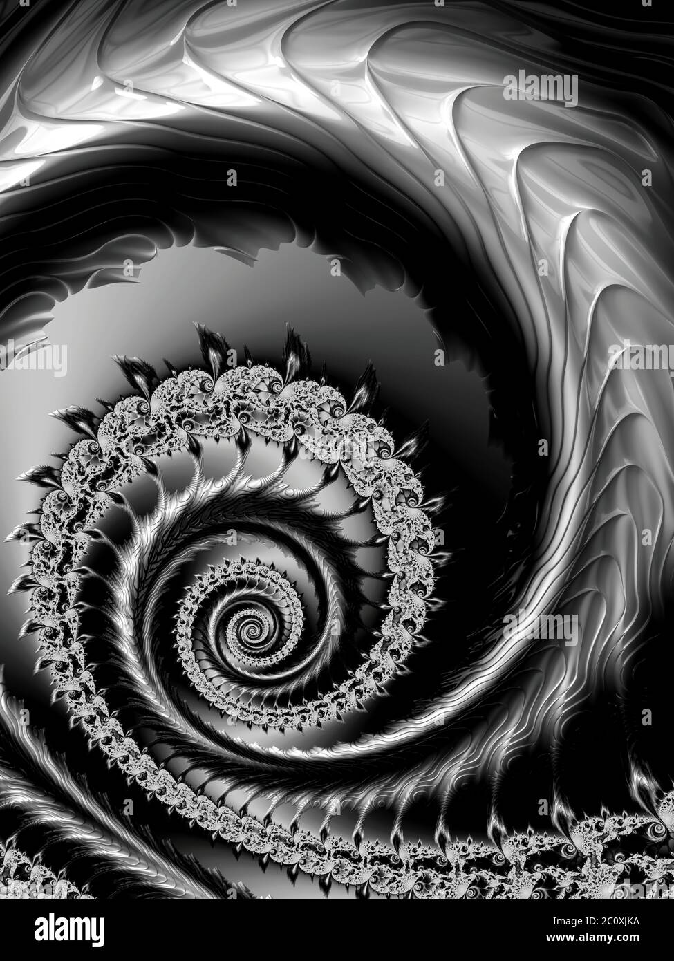 Beautiful Alien Wallpaper Surreal 3d Illustration Stock Photo Alamy