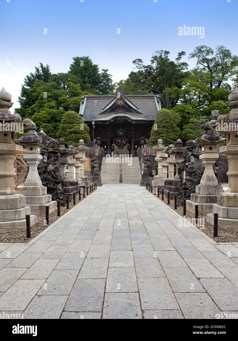 Niomon Gate at the Narita-San Temple Complex Stock Photo