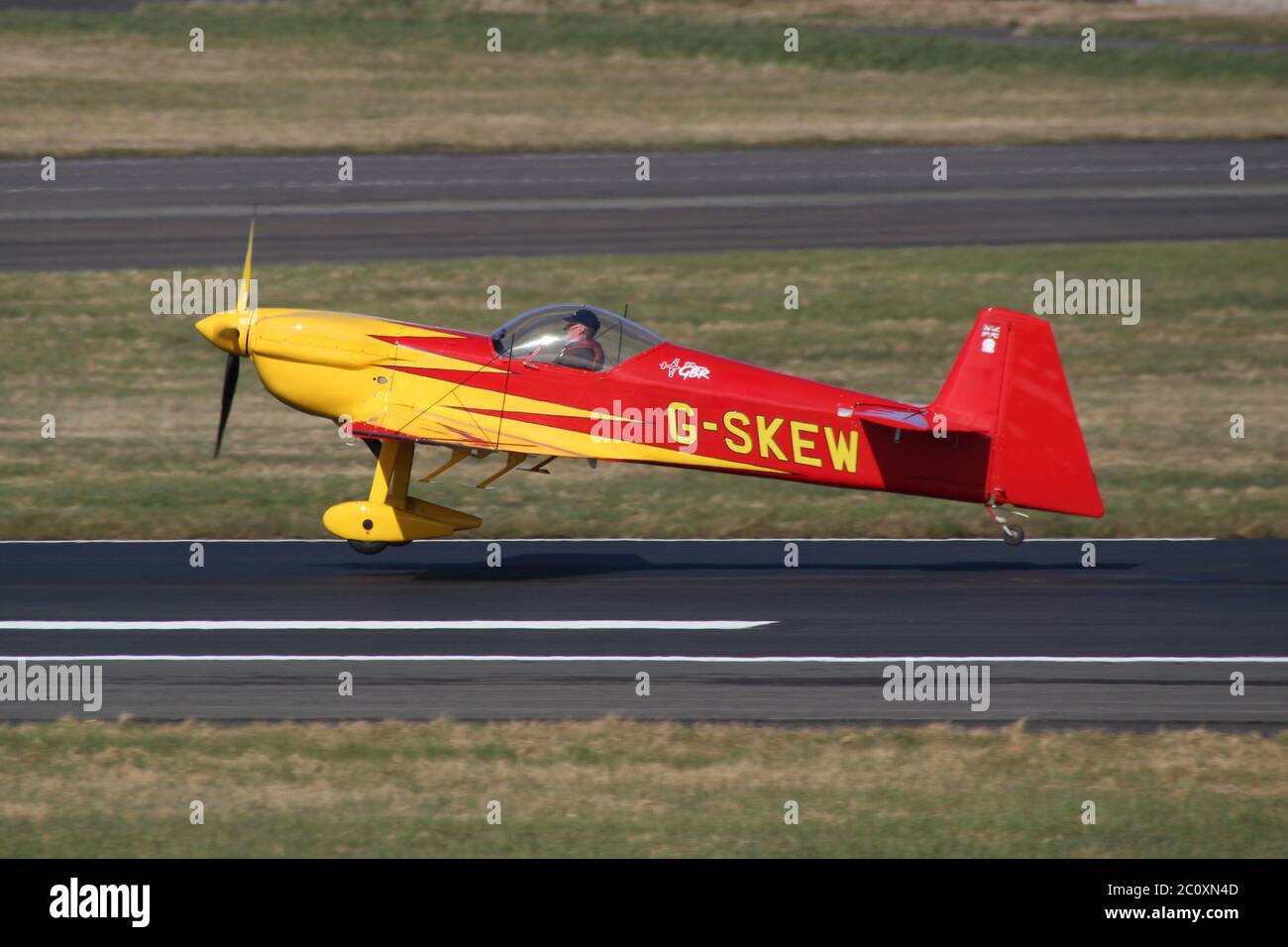 G-SKEW, a privately-owned Mudry CAP-232, at Prestwick International Airport in Ayrshire. Stock Photo