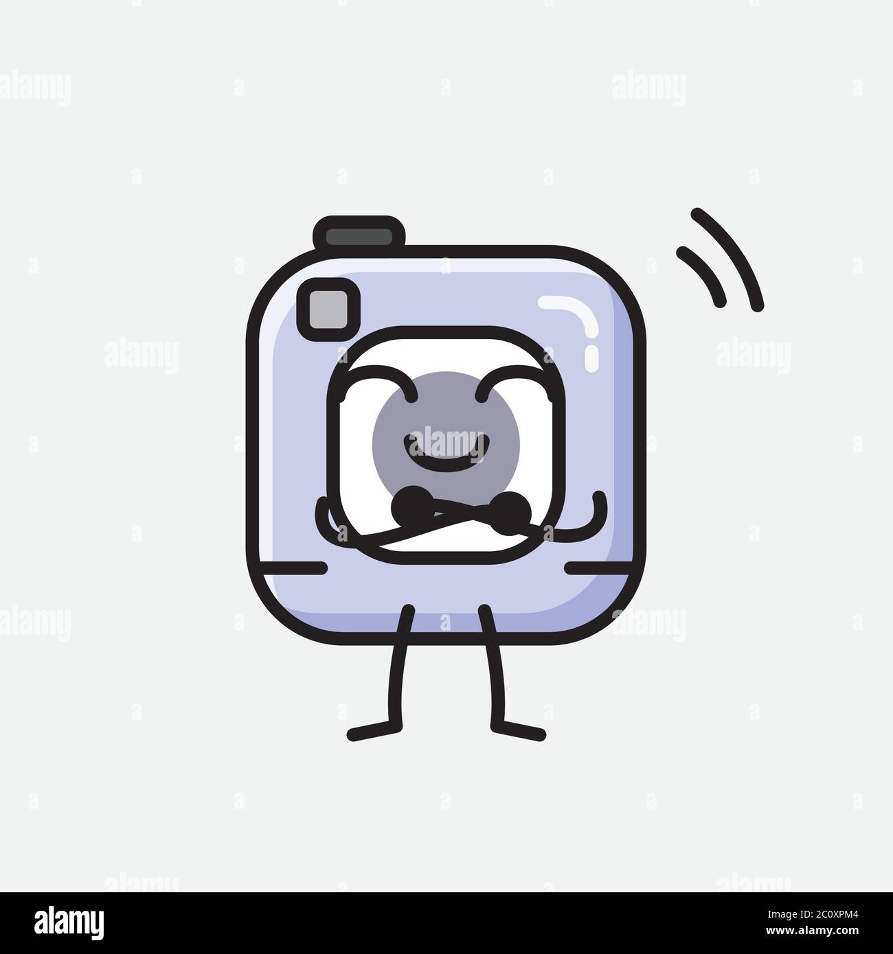 An illustration of Cute Action Camera Mascot Vector Character in Flat ...