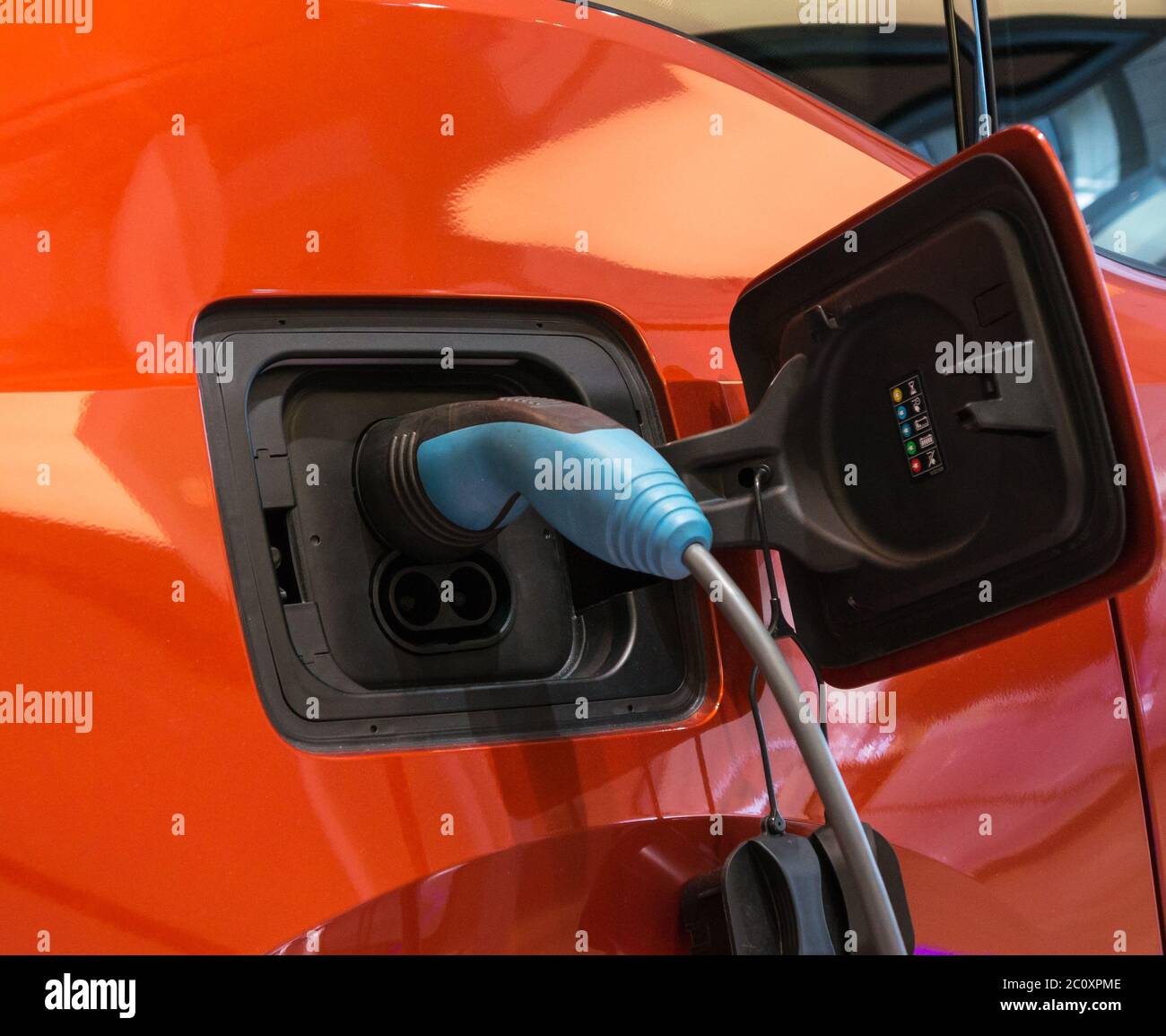 Charging an electric car Stock Photo Alamy