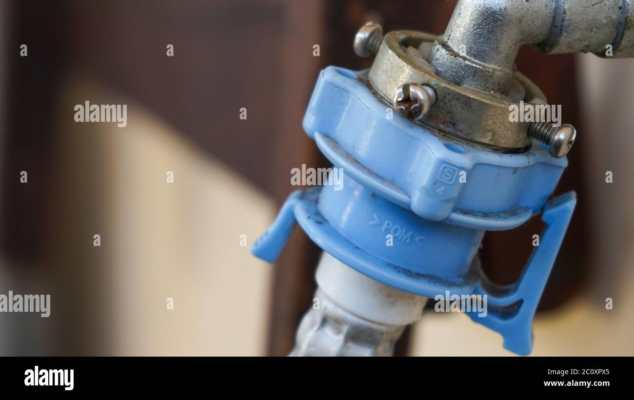 Close up the water tap for the washing machine Stock Photo Alamy