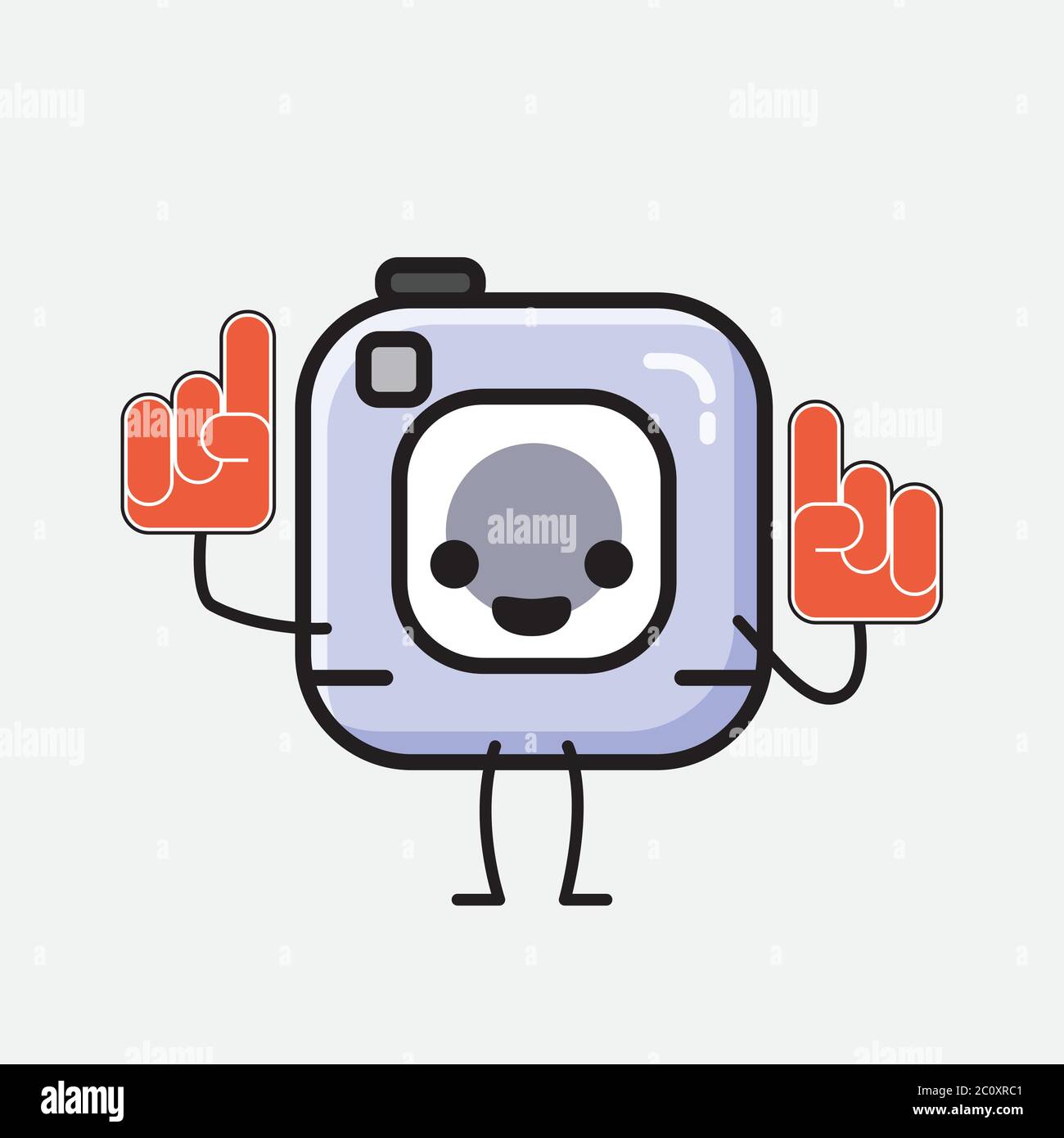 An illustration of Cute Action Camera Mascot Vector Character in Flat ...