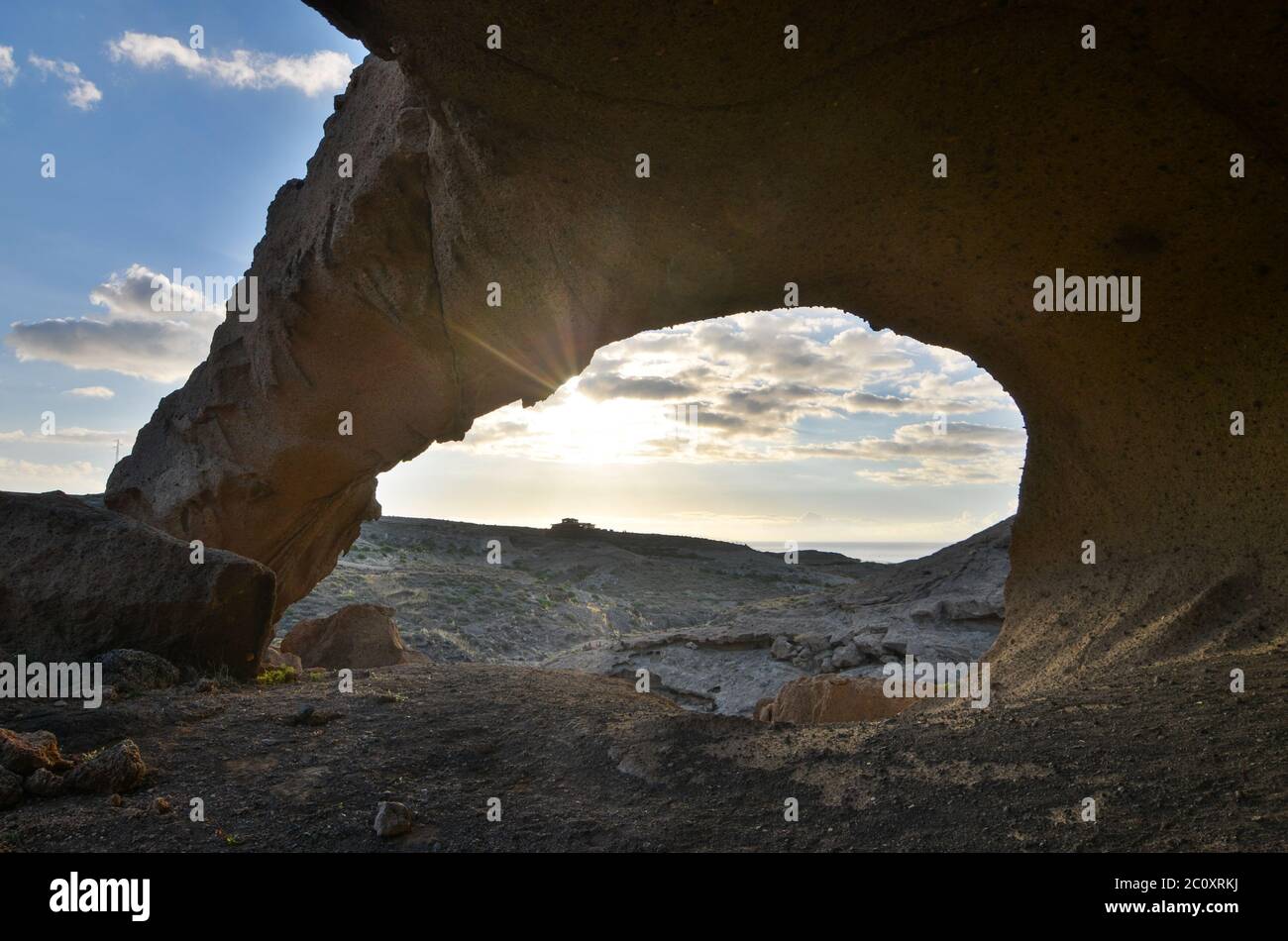 Natural Arch in the Desert Stock Photo - Alamy