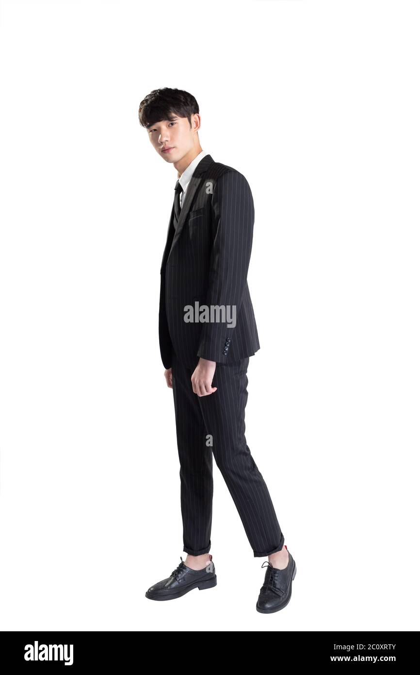 isolated young asian businessman on white background Stock Photo - Alamy