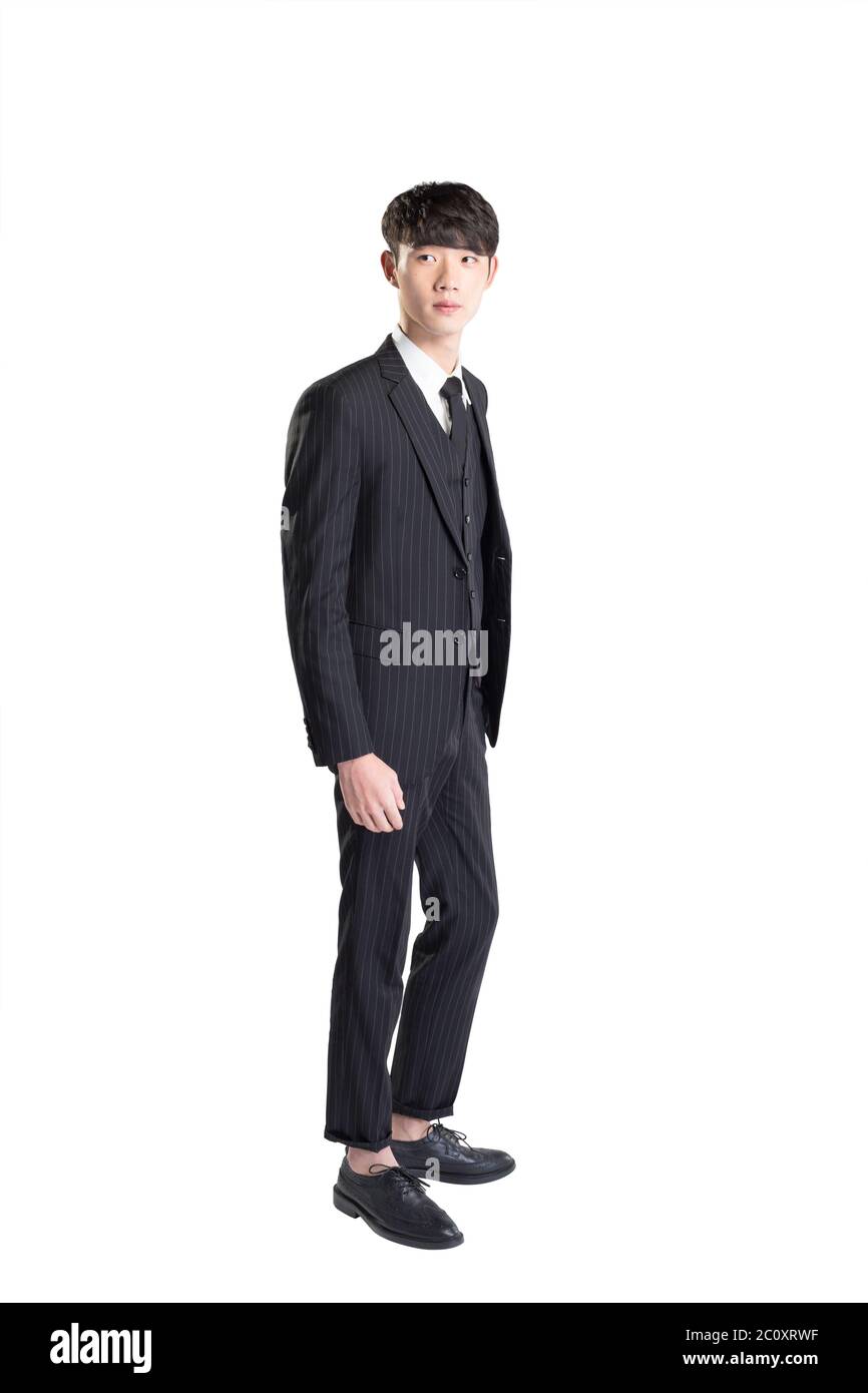 isolated young asian businessman on white background Stock Photo - Alamy