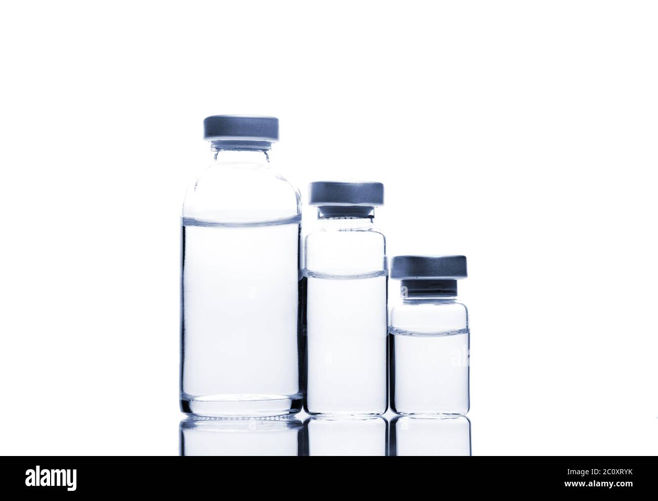 Glass Medicine Vials Stock Photo Alamy