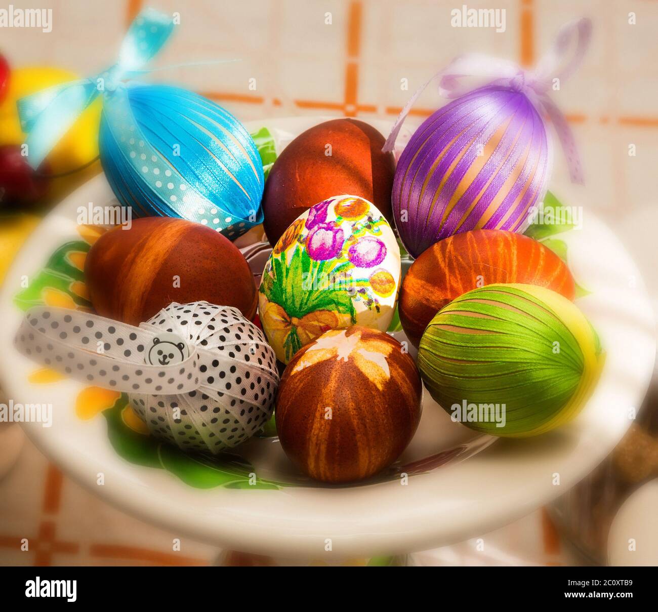 Easter eggs, close-up Stock Photo