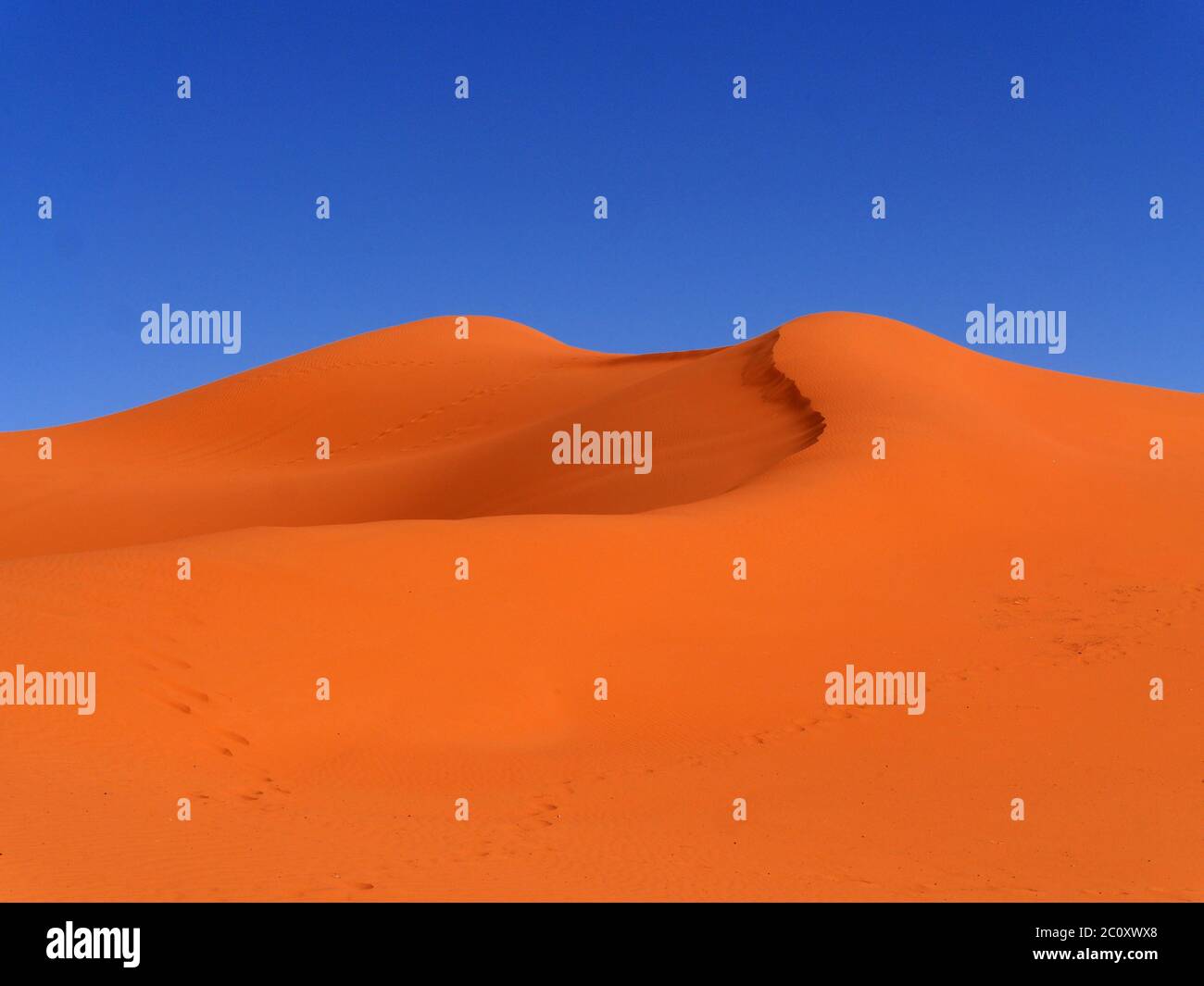 sand dunes Erg Chebbi in Morocco Stock Photo