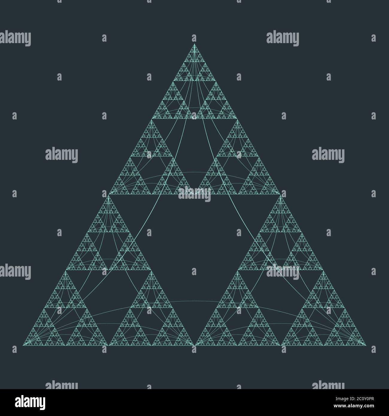 triangle geometry fractal structure background Stock Photo - Alamy