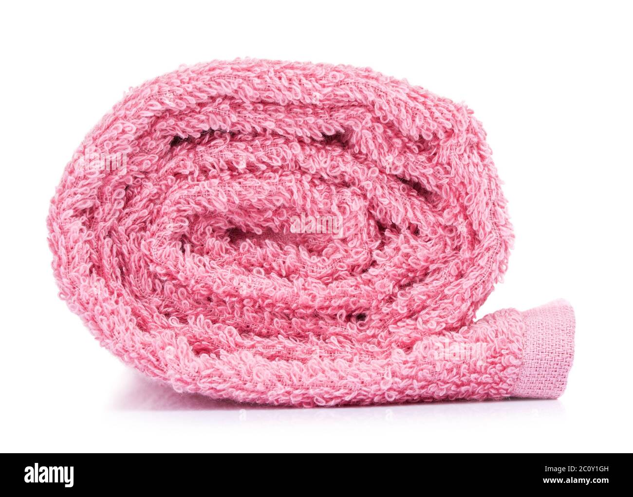 Rolled Bath Towel Stock Photo Alamy