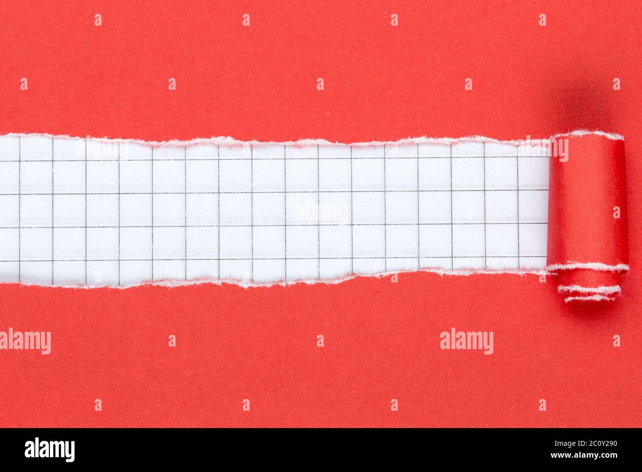 Squared paper torn hi-res stock photography and images - Alamy