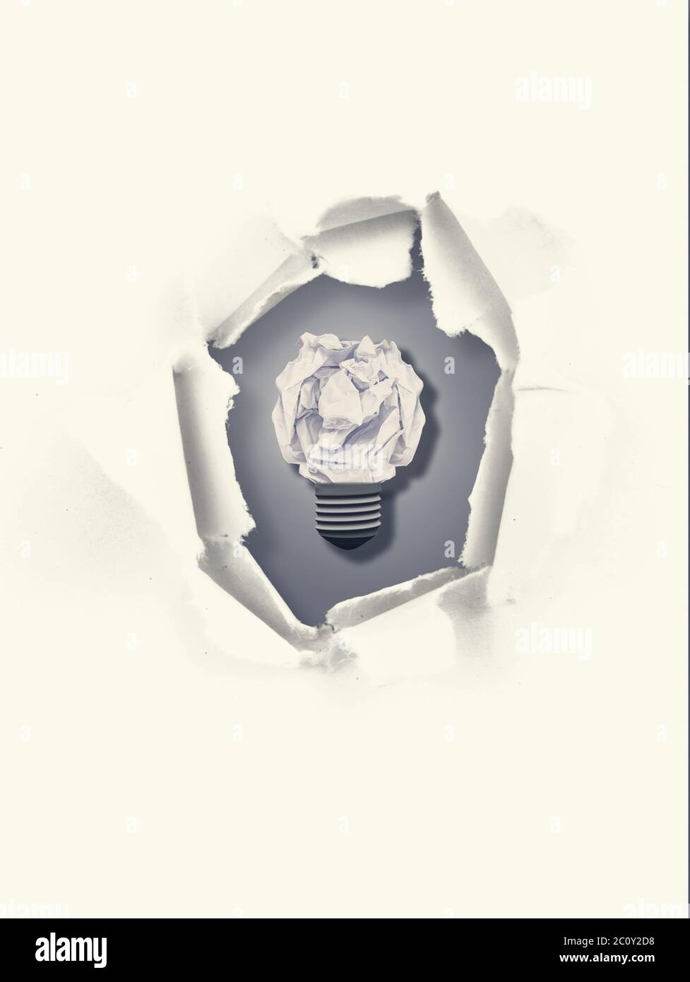 Composite image of  five bulbs which one is in the process of function Stock Photo