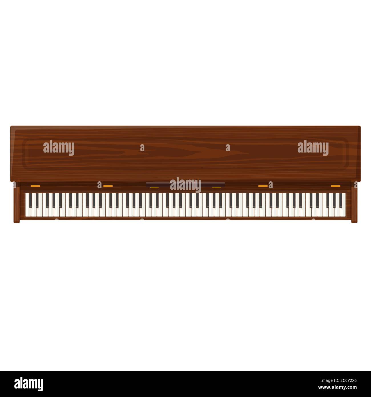 vector flat style piano illustration icon Stock Photo - Alamy