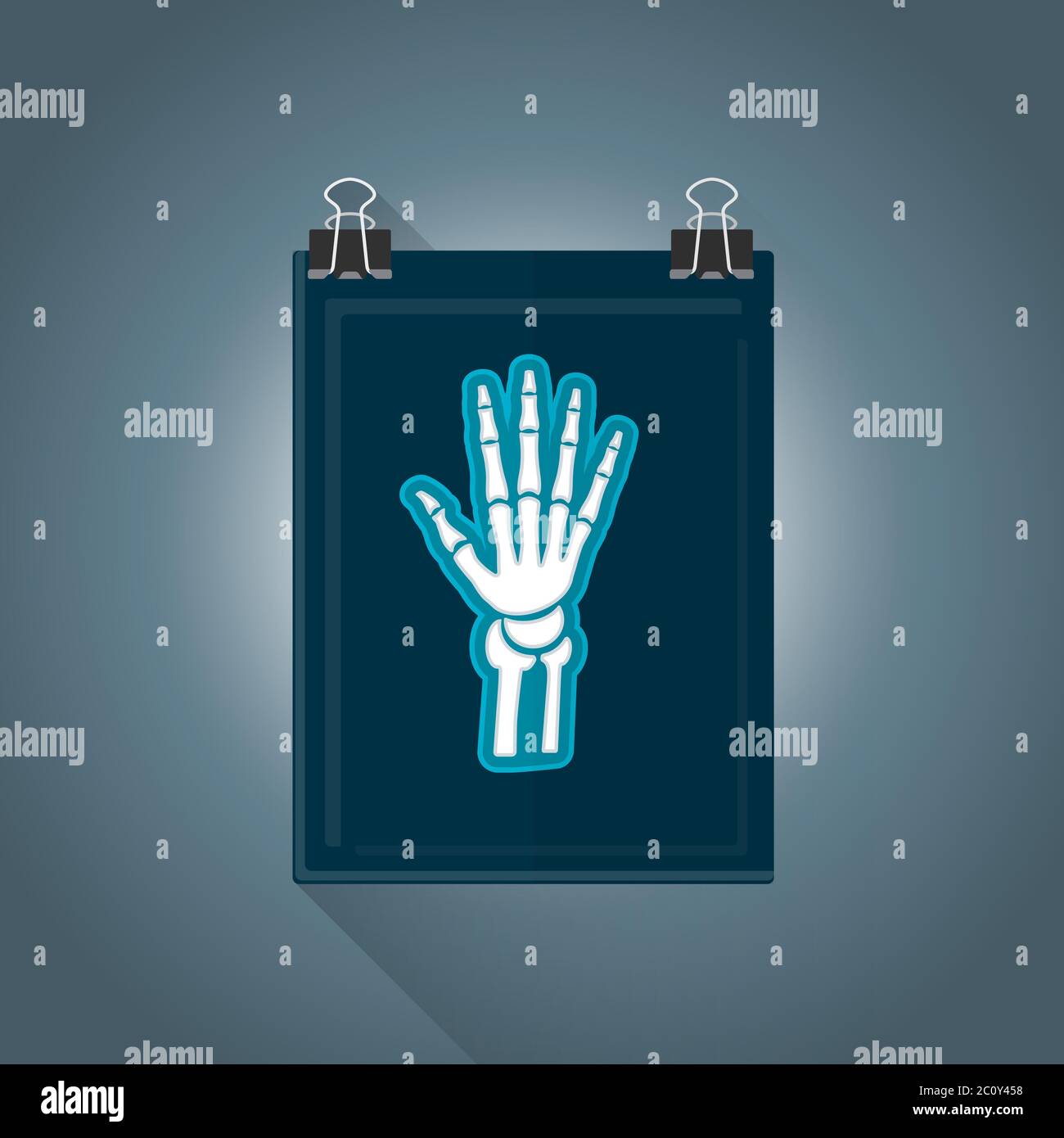 vector flat radiography illustration icon Stock Photo - Alamy