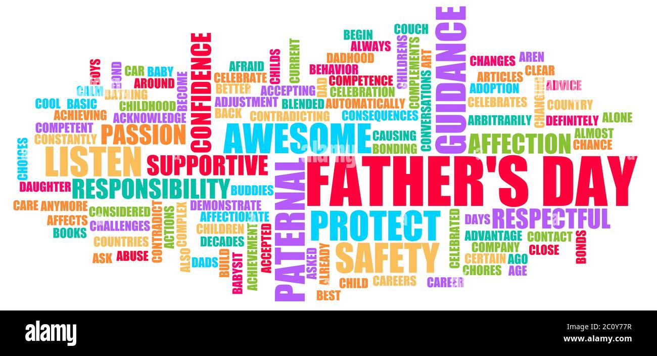 Father's Day as a Happy Celebration Card Design Stock Photo