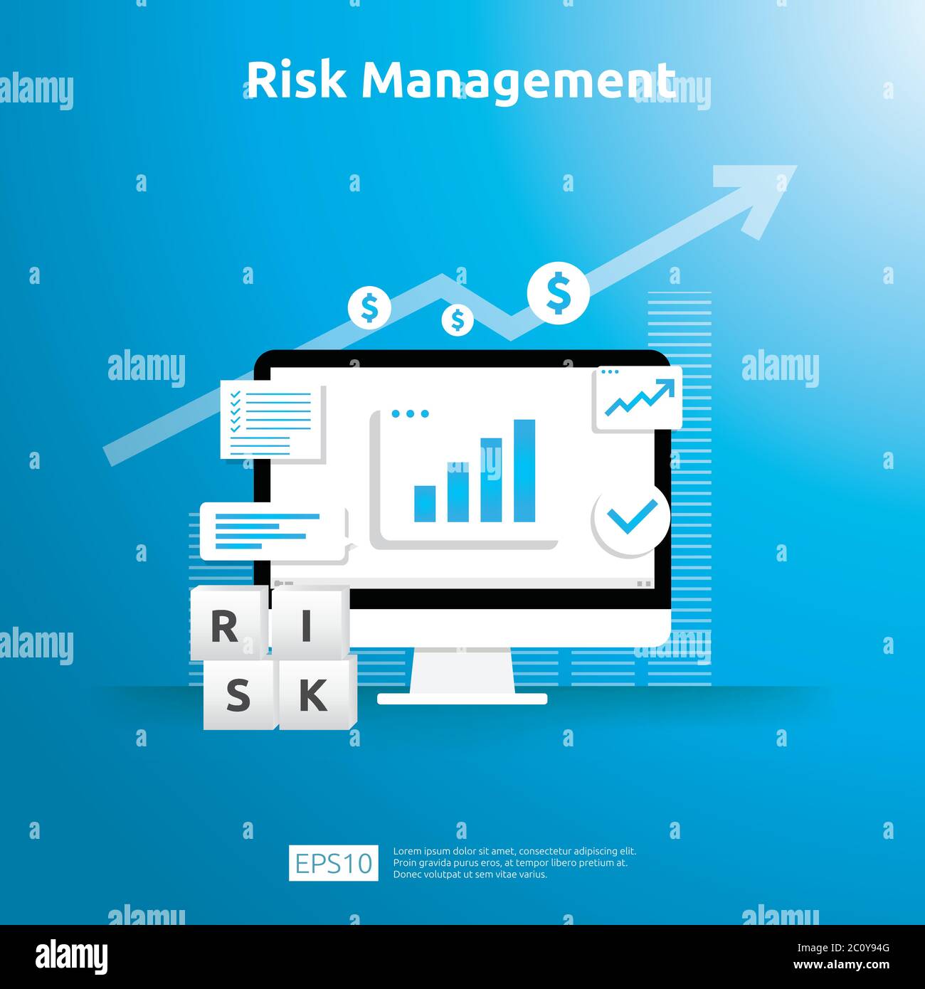 Risk Management and financial identifying concept. evaluating and ...