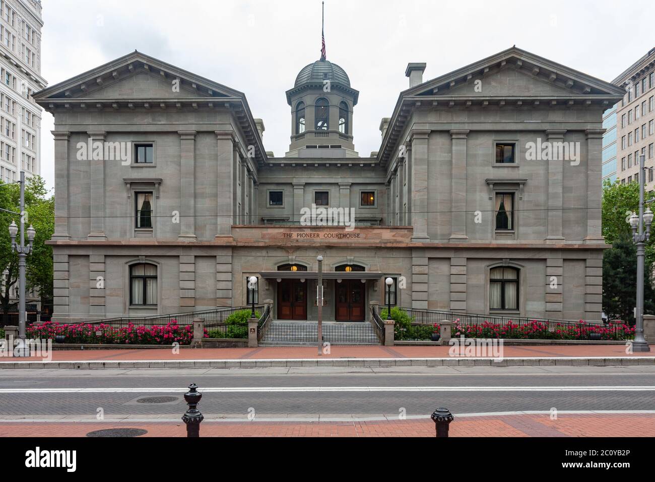 Pioneer Courthouse in Portland, Oregon Stock Photo
