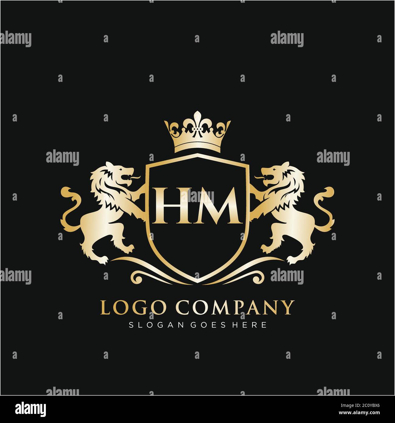 Hm logo design hi-res stock photography and images - Alamy
