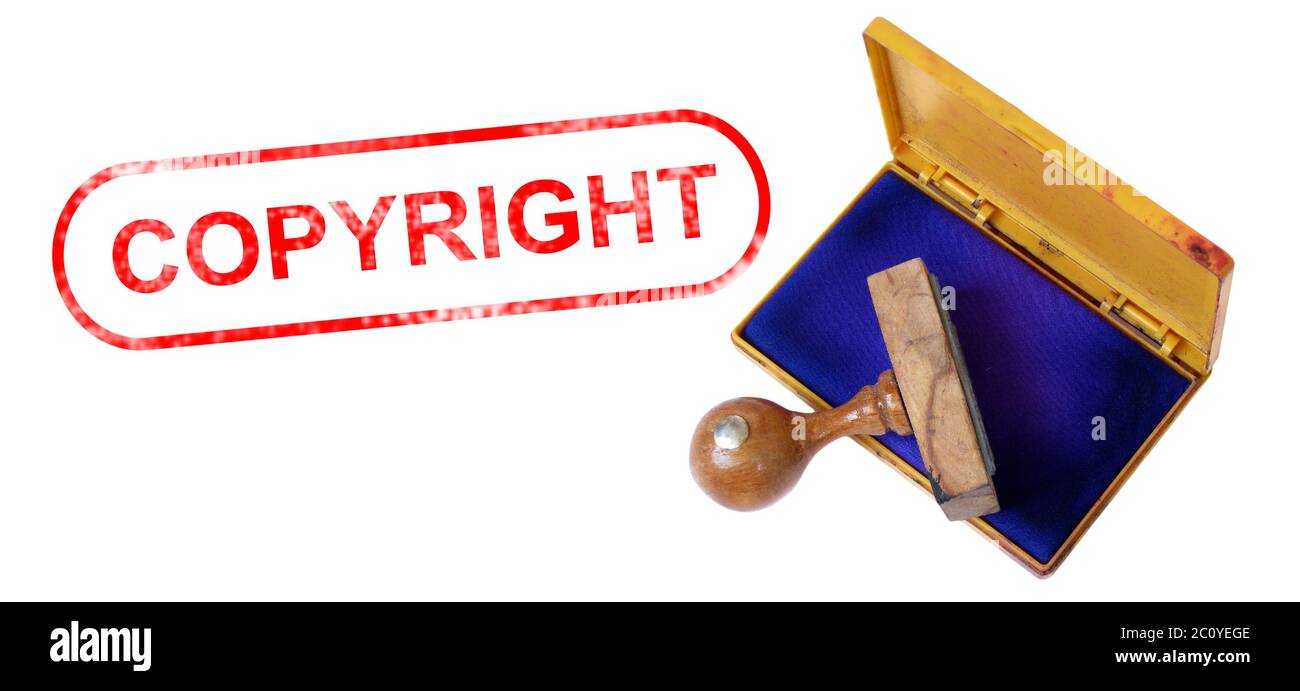 COPYRIGHT Rubber Stamp Stock Photo Alamy