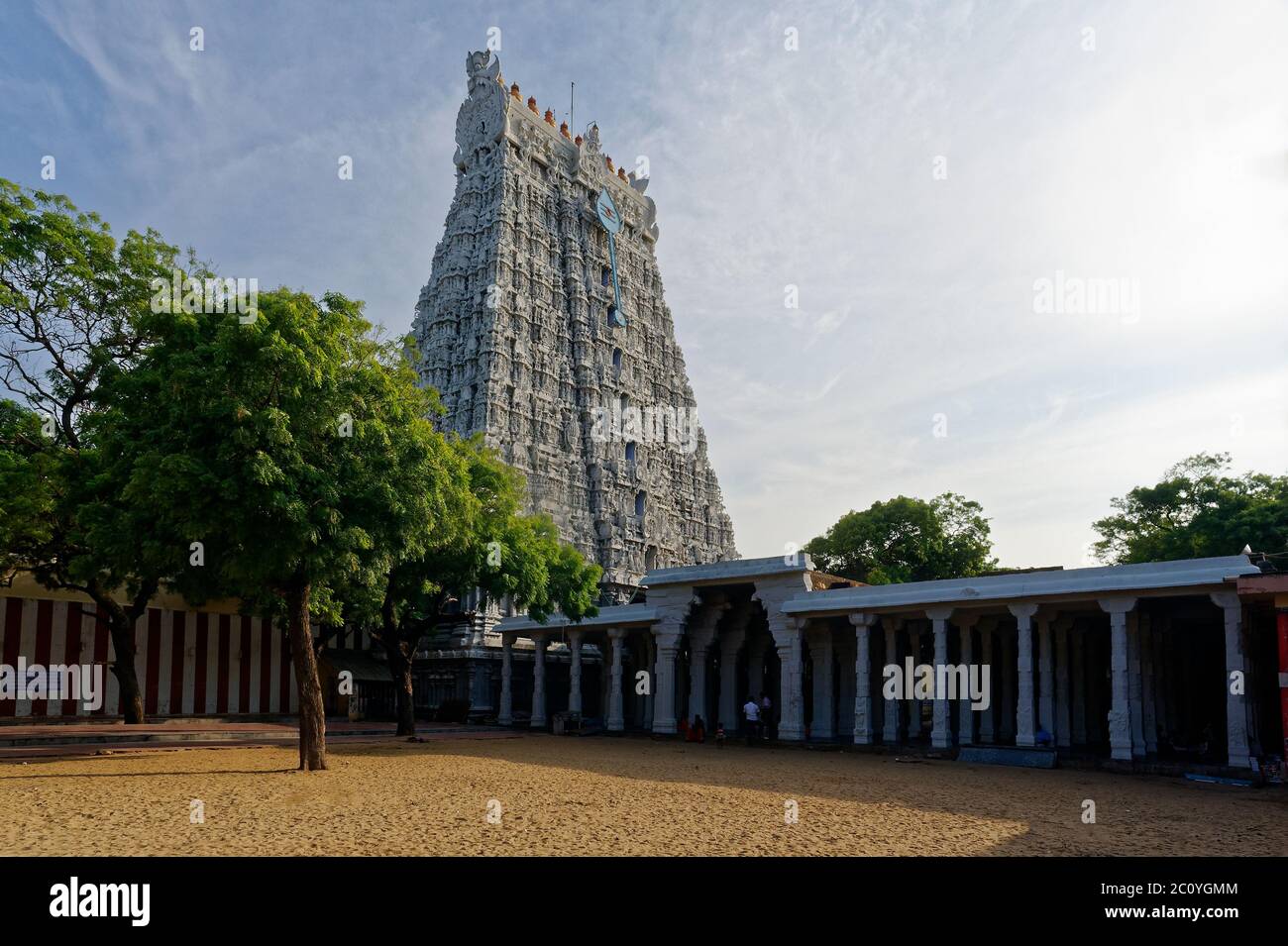 Gigaantic gopuram (Tower) of Thiruchendur Murugan temple Stock ...
