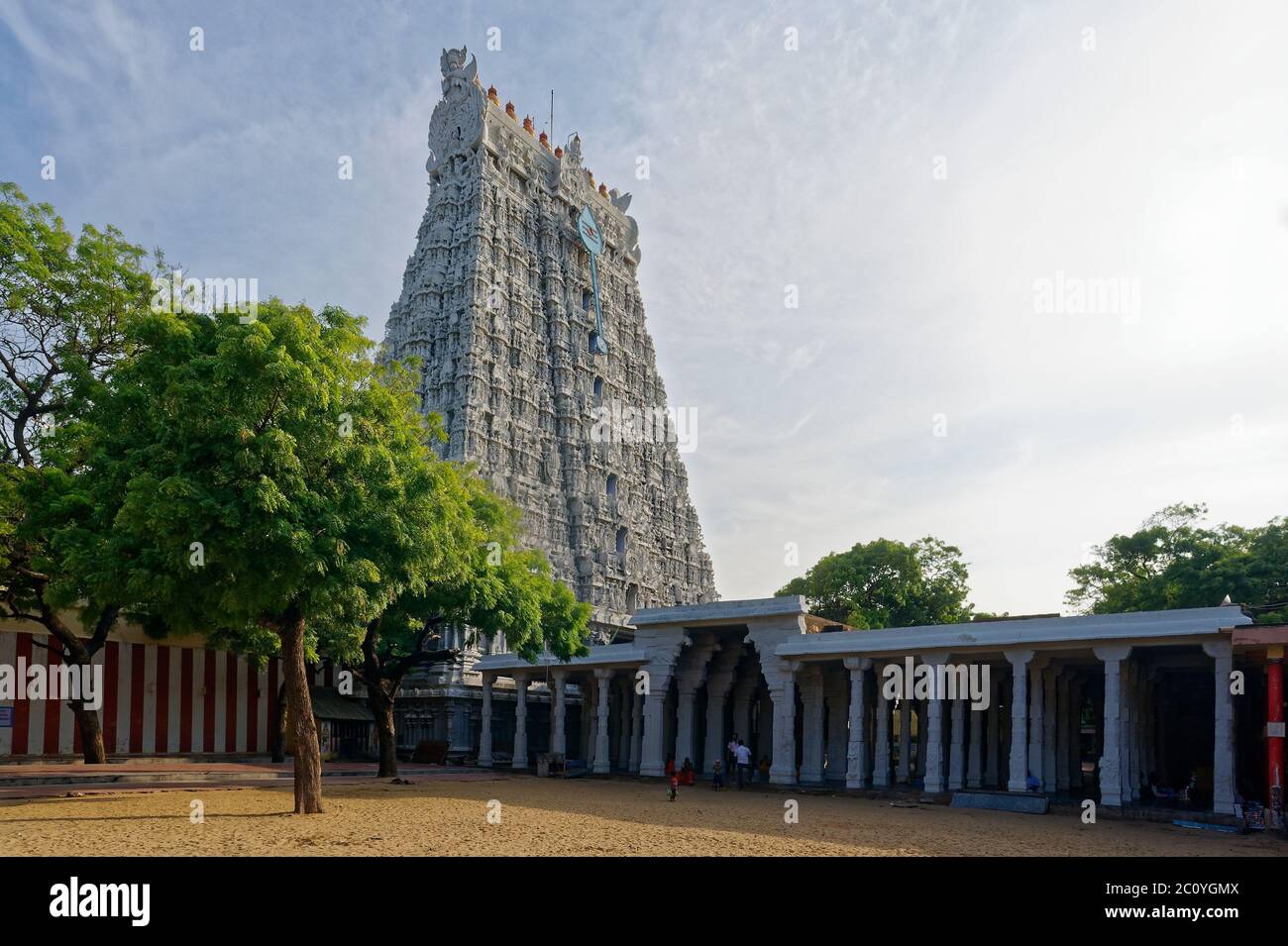 Gigaantic Gopuram Tower Of Thiruchendur Murugan Temple Stock Photo Gigaantic Gopuram Tower Of Thiruchendur Murugan Temple Stock Photo
