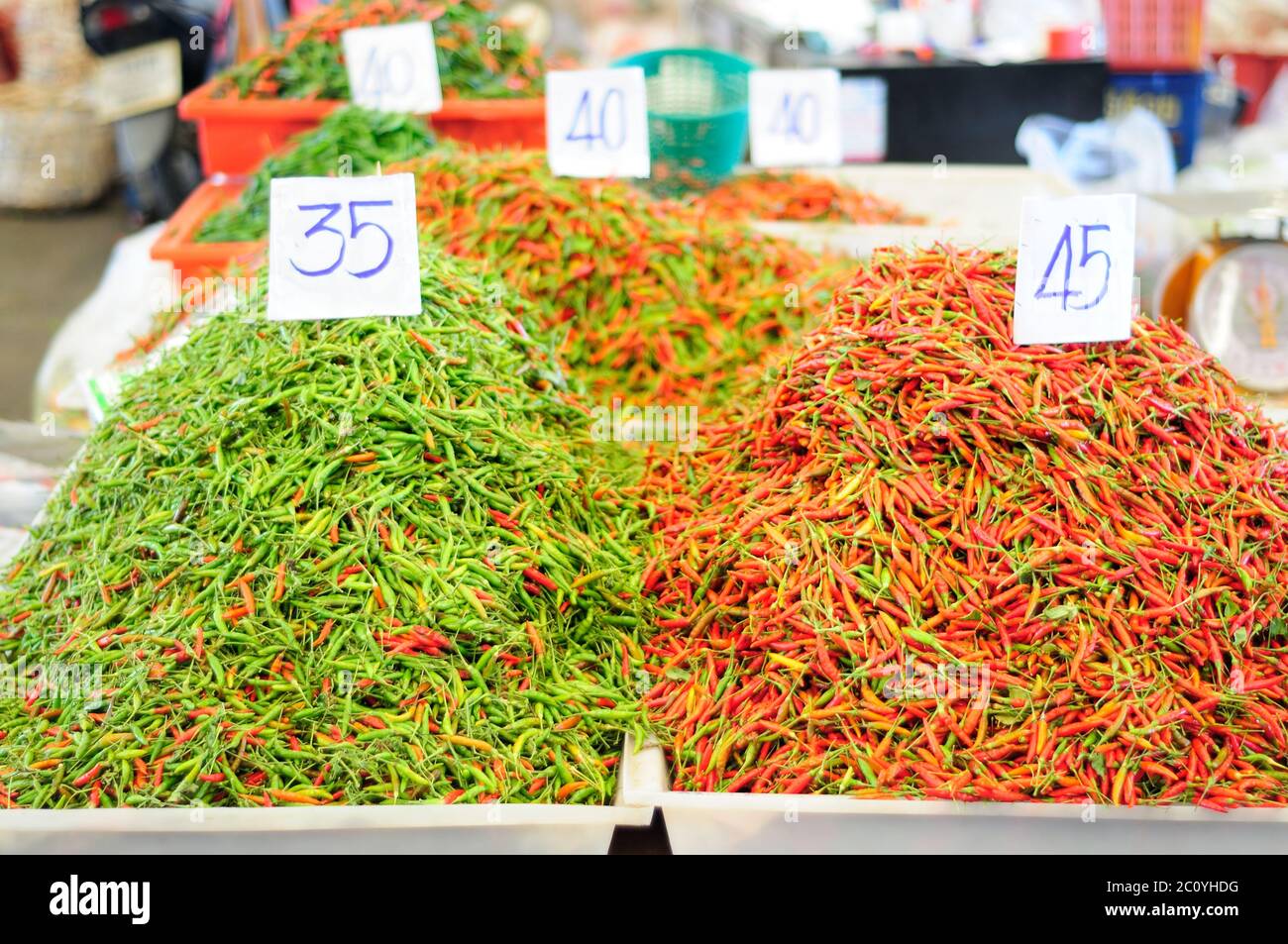 Chillies lots hi-res stock photography and images - Alamy
