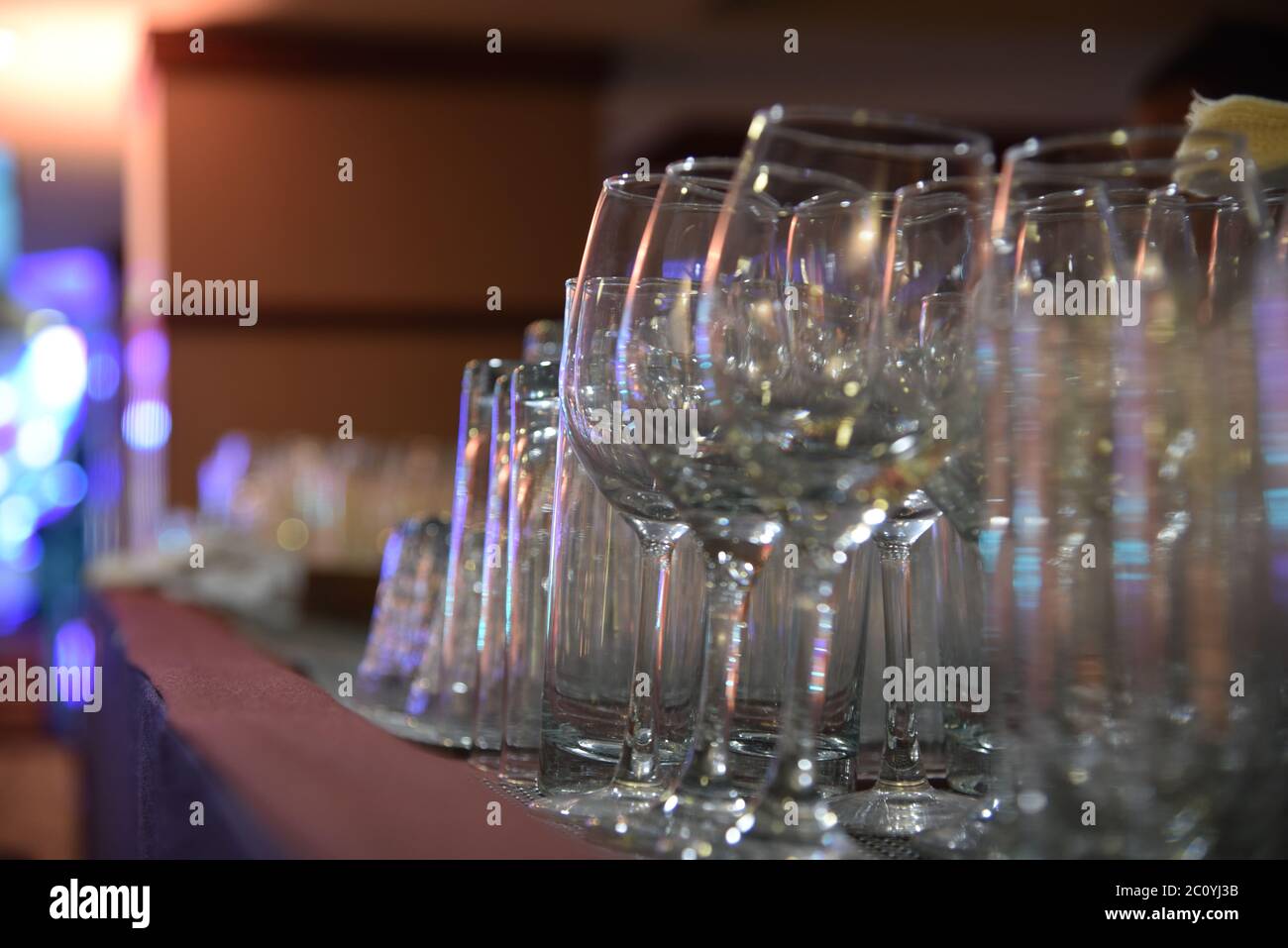 Party beer glasses Stock Photo
