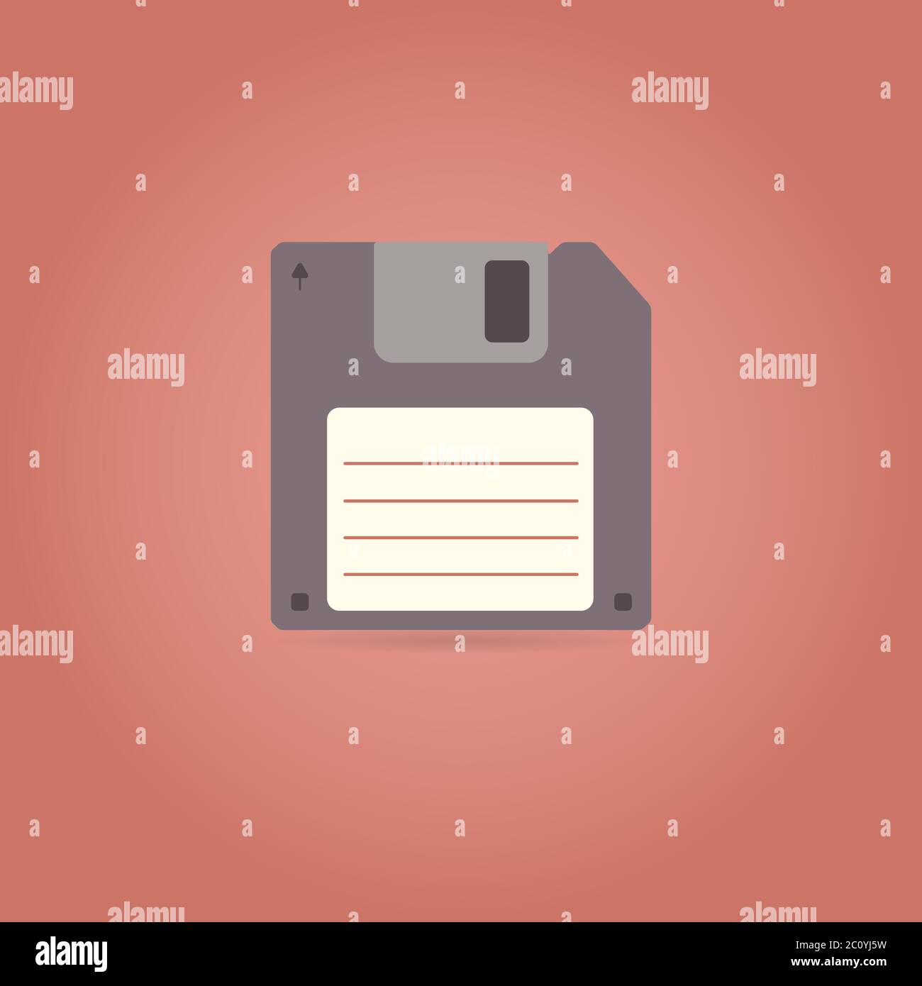 Floppy disk icon in retro style Stock Vector Image & Art Alamy