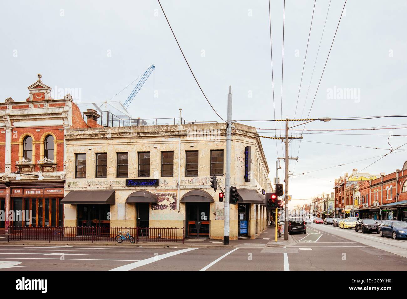 Brunswick St Architecture in Fitzroy Melbourne Australia Stock Photo Alamy
