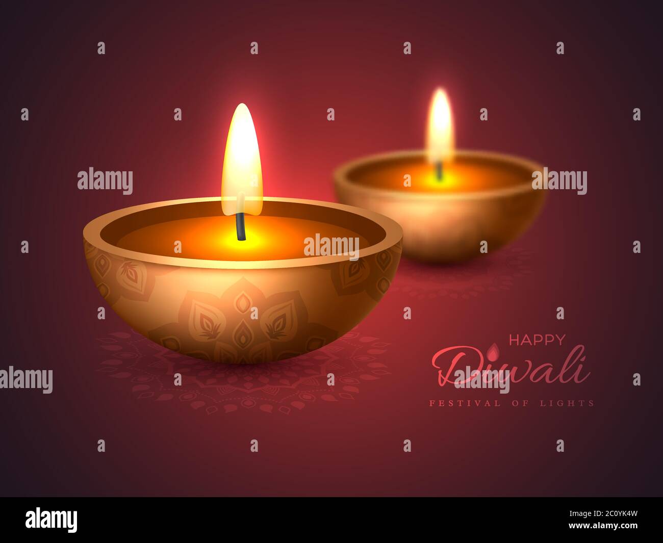 Diwali diya oil lamp. Holiday design Stock Vector Image & Art Alamy