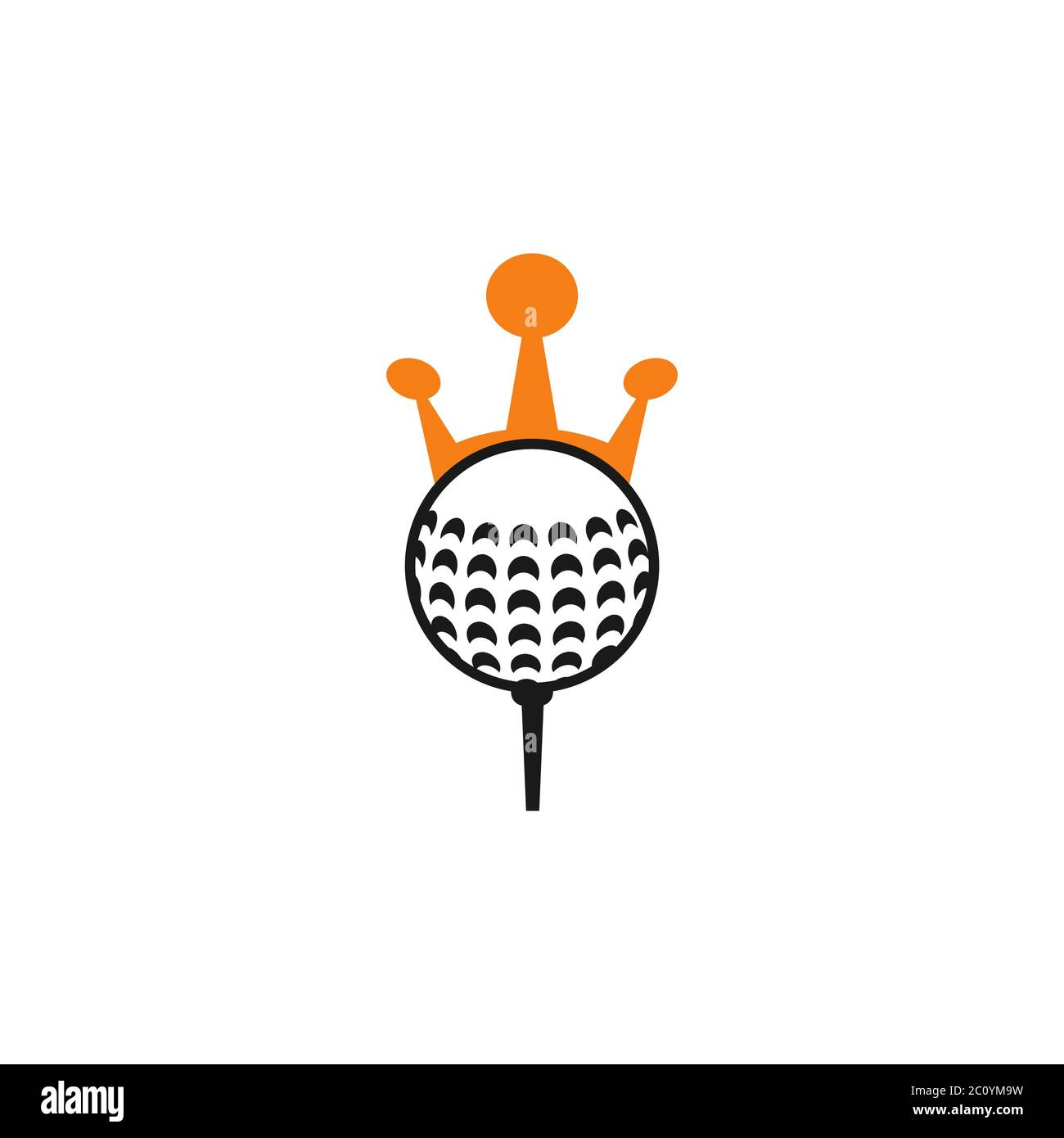golf ball king vector design template illustration Stock Vector Image & Art Alamy